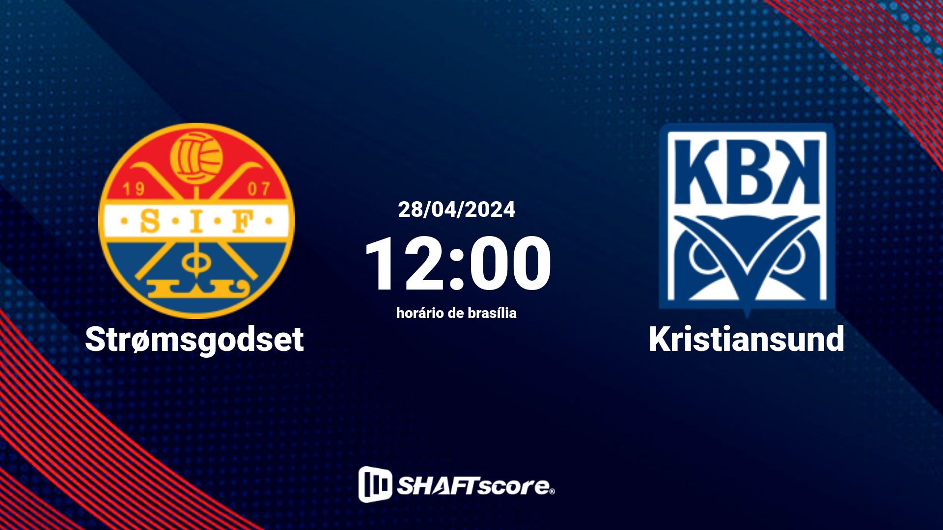 Estatísticas do jogo Strømsgodset vs Kristiansund 28.04 12:00