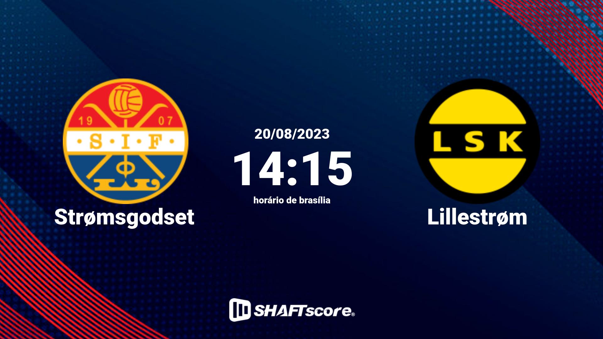 Estatísticas do jogo Strømsgodset vs Lillestrøm 20.08 14:15