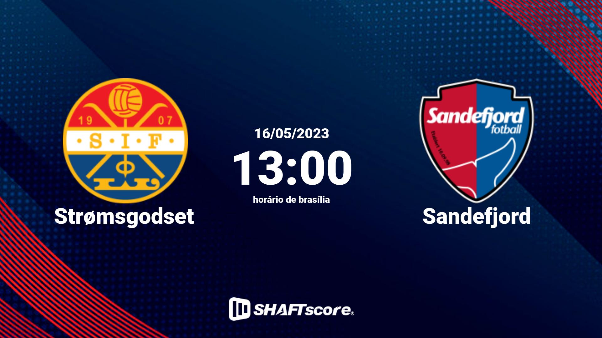 Estatísticas do jogo Strømsgodset vs Sandefjord 16.05 13:00