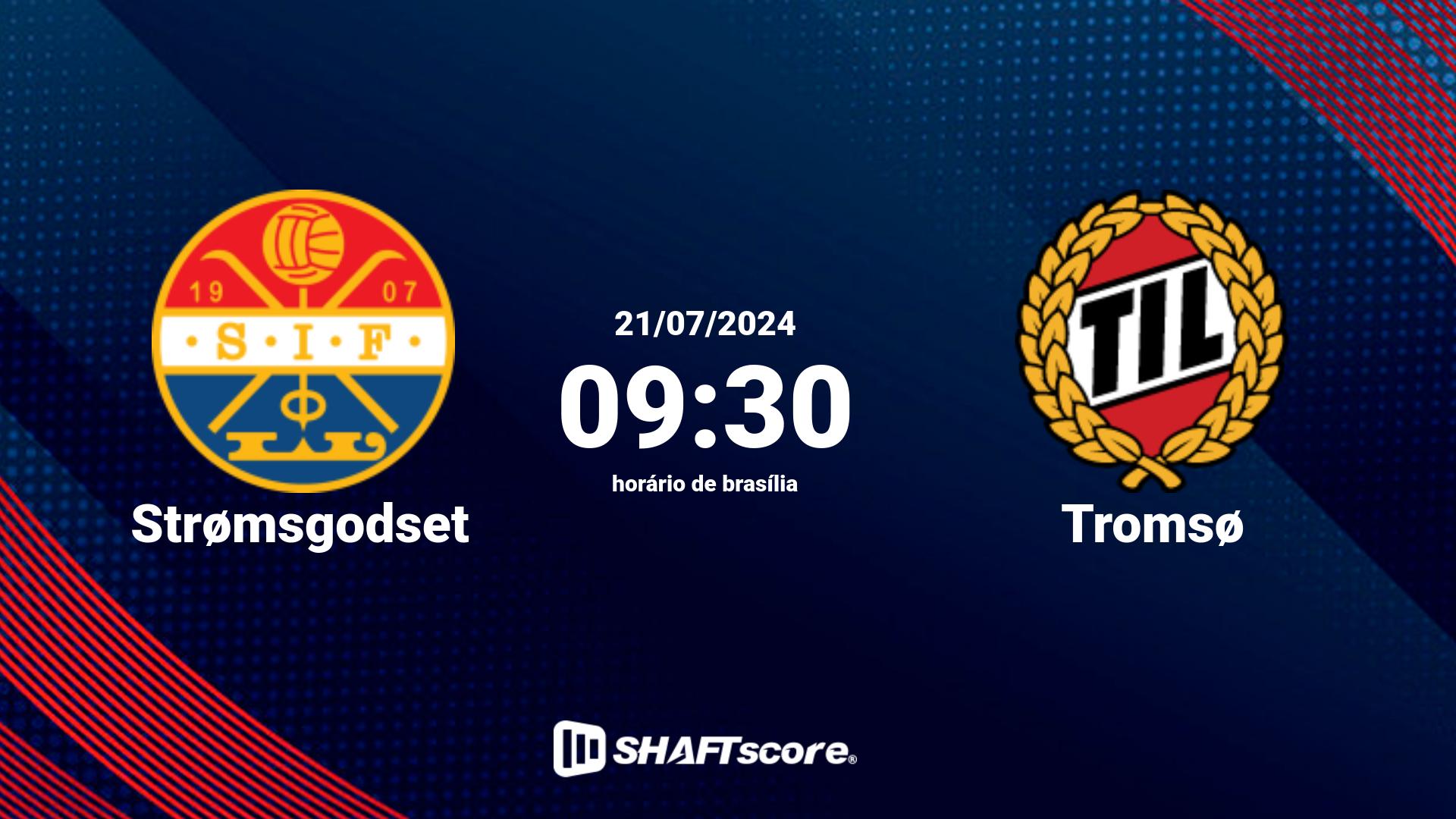 Estatísticas do jogo Strømsgodset vs Tromsø 21.07 09:30