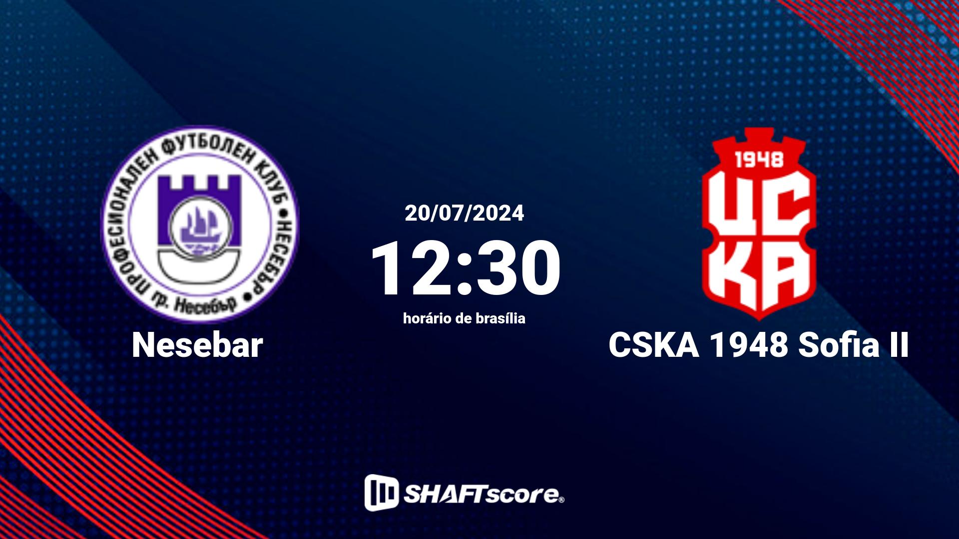 Estatísticas do jogo Strumska slava vs CSKA 1948 Sofia II 01.09 11:30