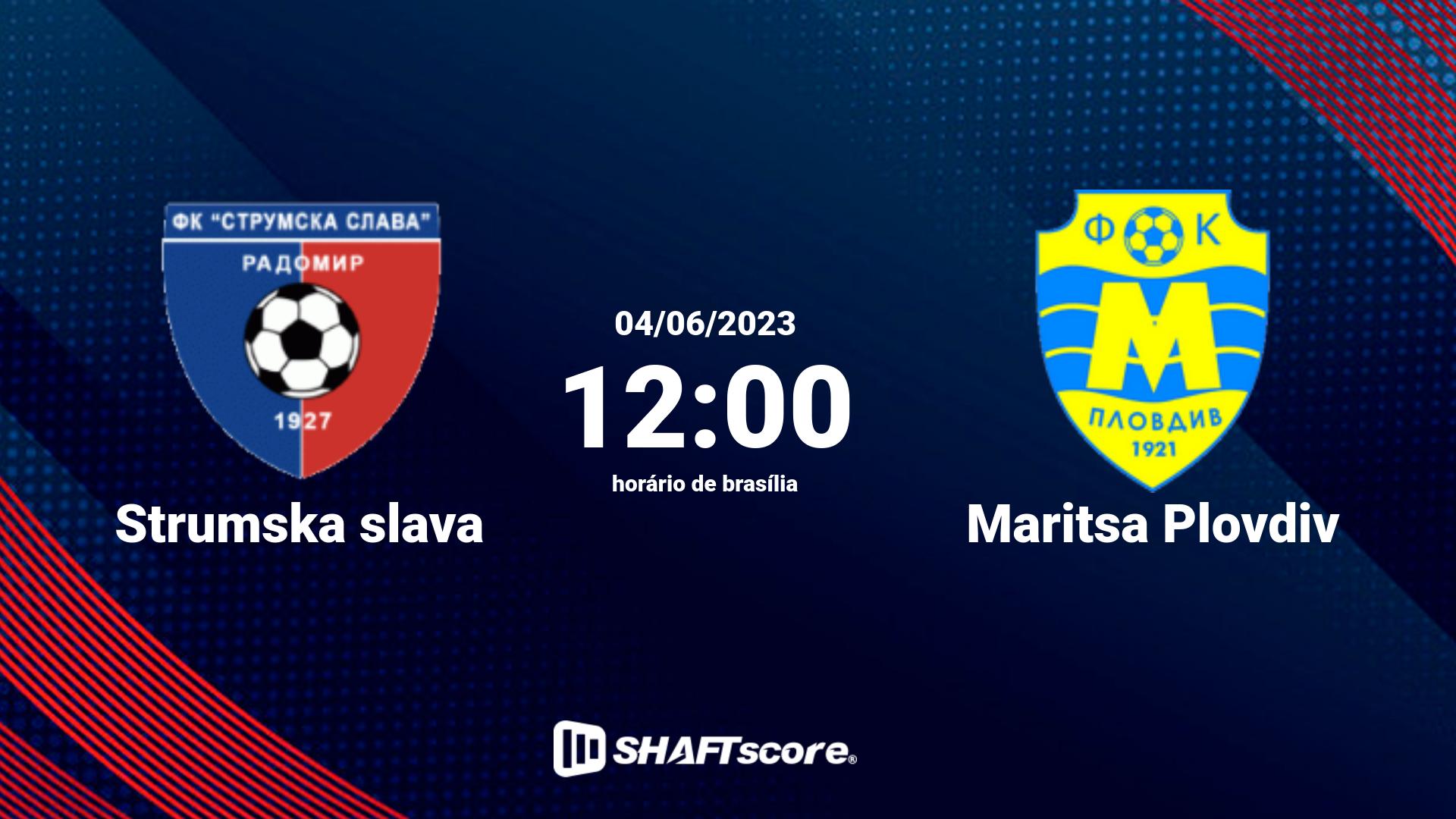 Estatísticas do jogo Strumska slava vs Maritsa Plovdiv 04.06 12:00