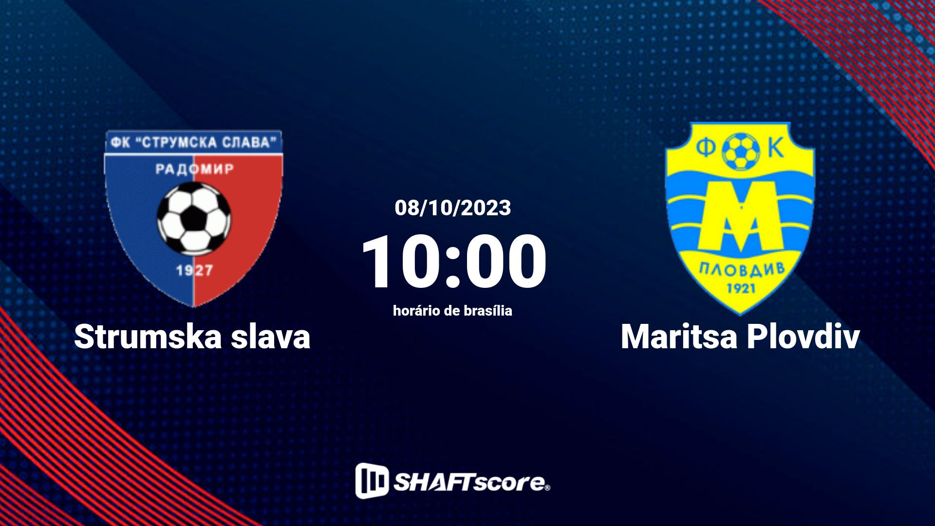 Estatísticas do jogo Strumska slava vs Maritsa Plovdiv 08.10 10:00