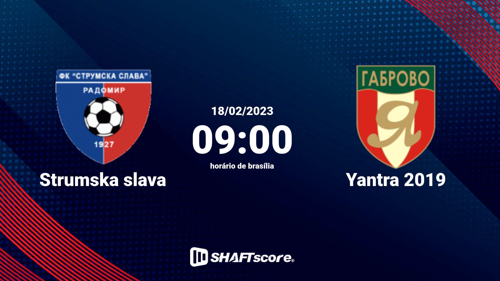 Estatísticas do jogo Strumska slava vs Yantra 2019 18.02 09:00