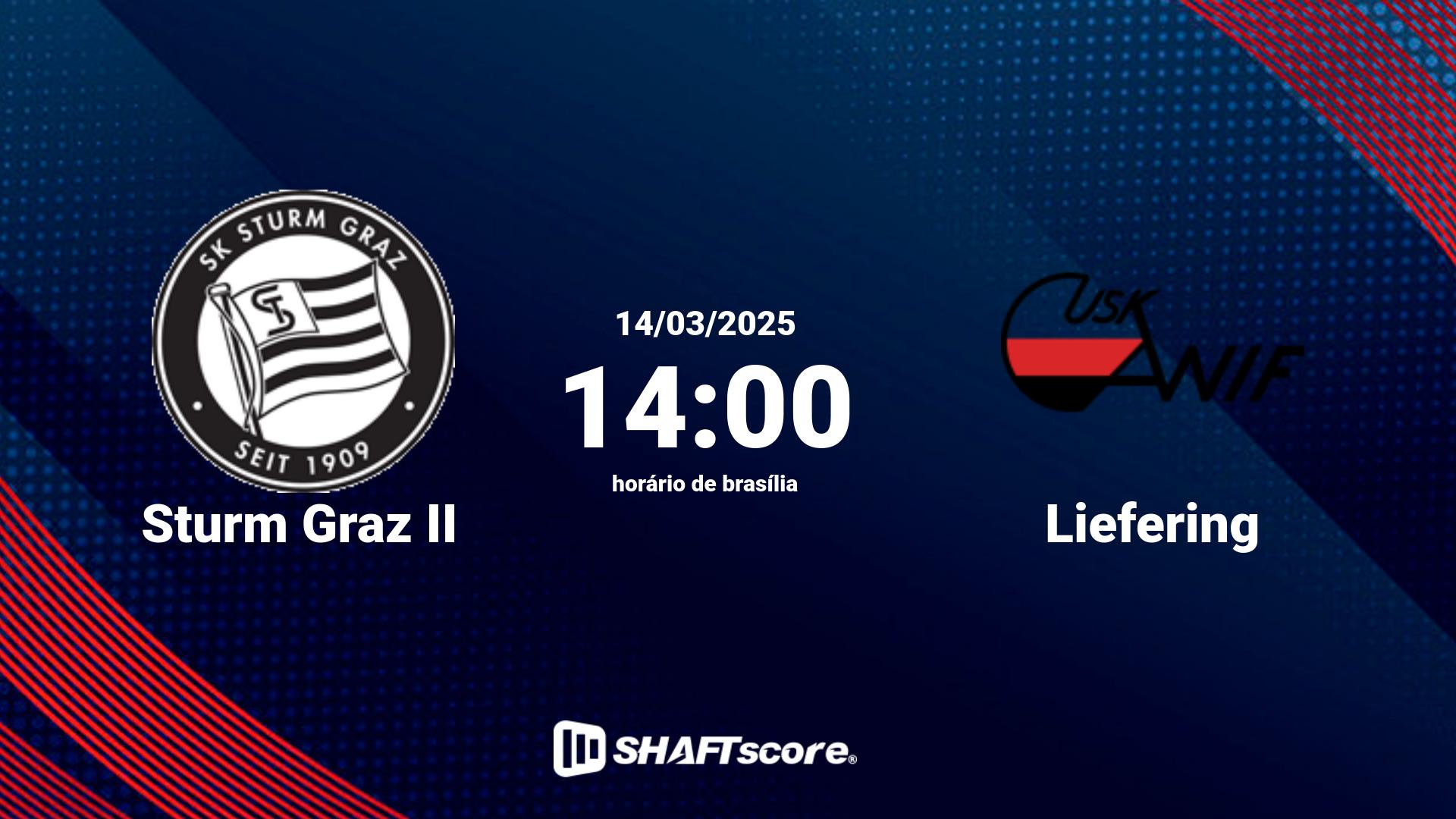 Estatísticas do jogo Sturm Graz II vs Liefering 14.03 14:00