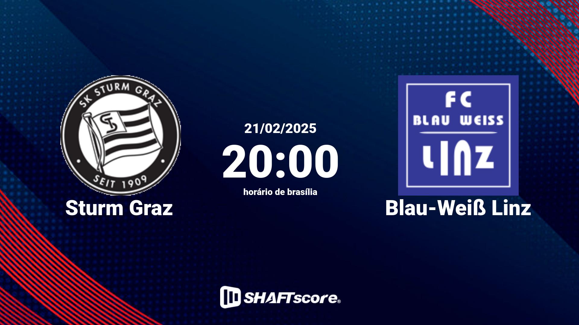 Estatísticas do jogo Sturm Graz vs Blau-Weiß Linz 21.02 20:00