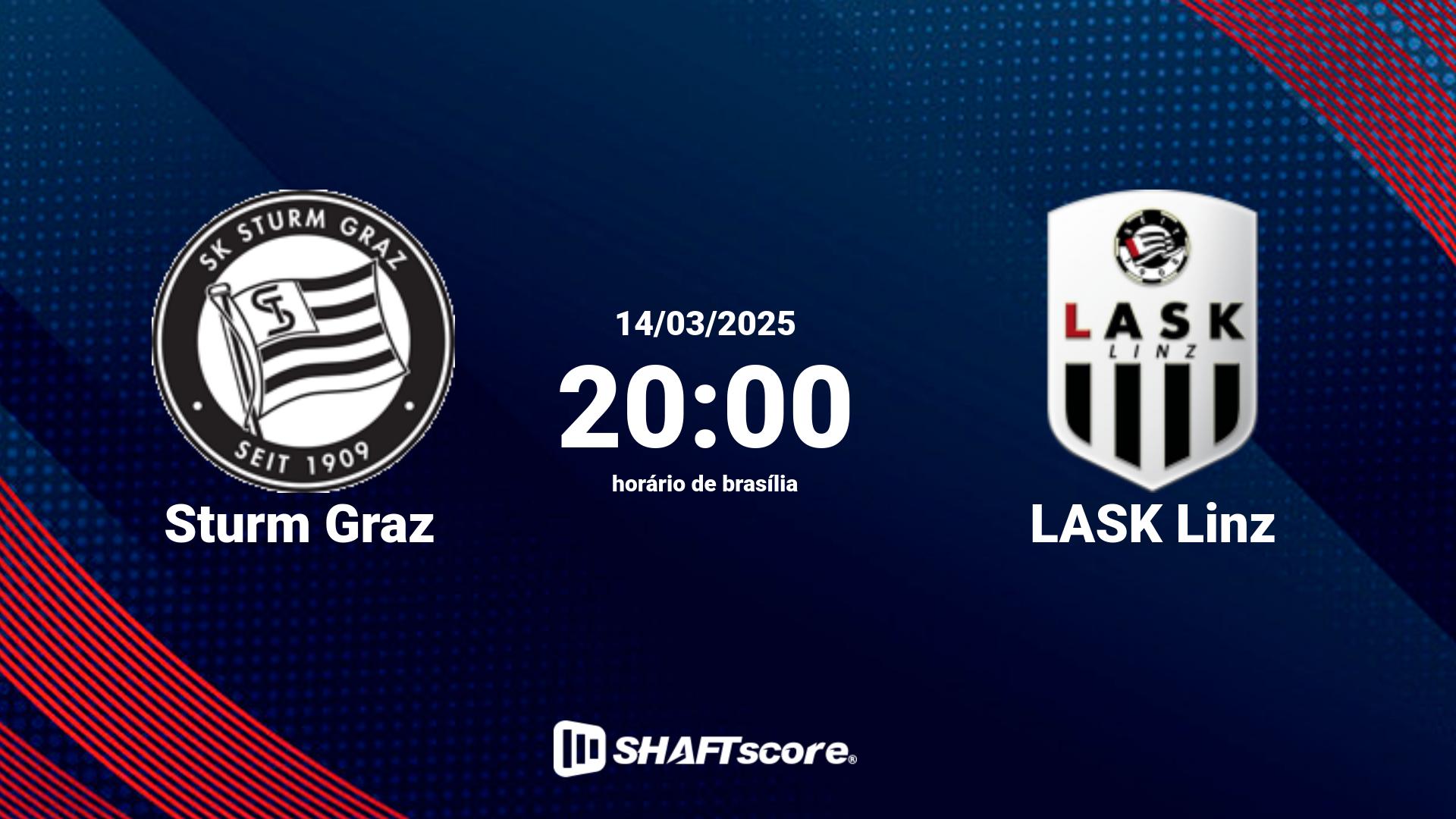 Estatísticas do jogo Sturm Graz vs LASK Linz 14.03 20:00