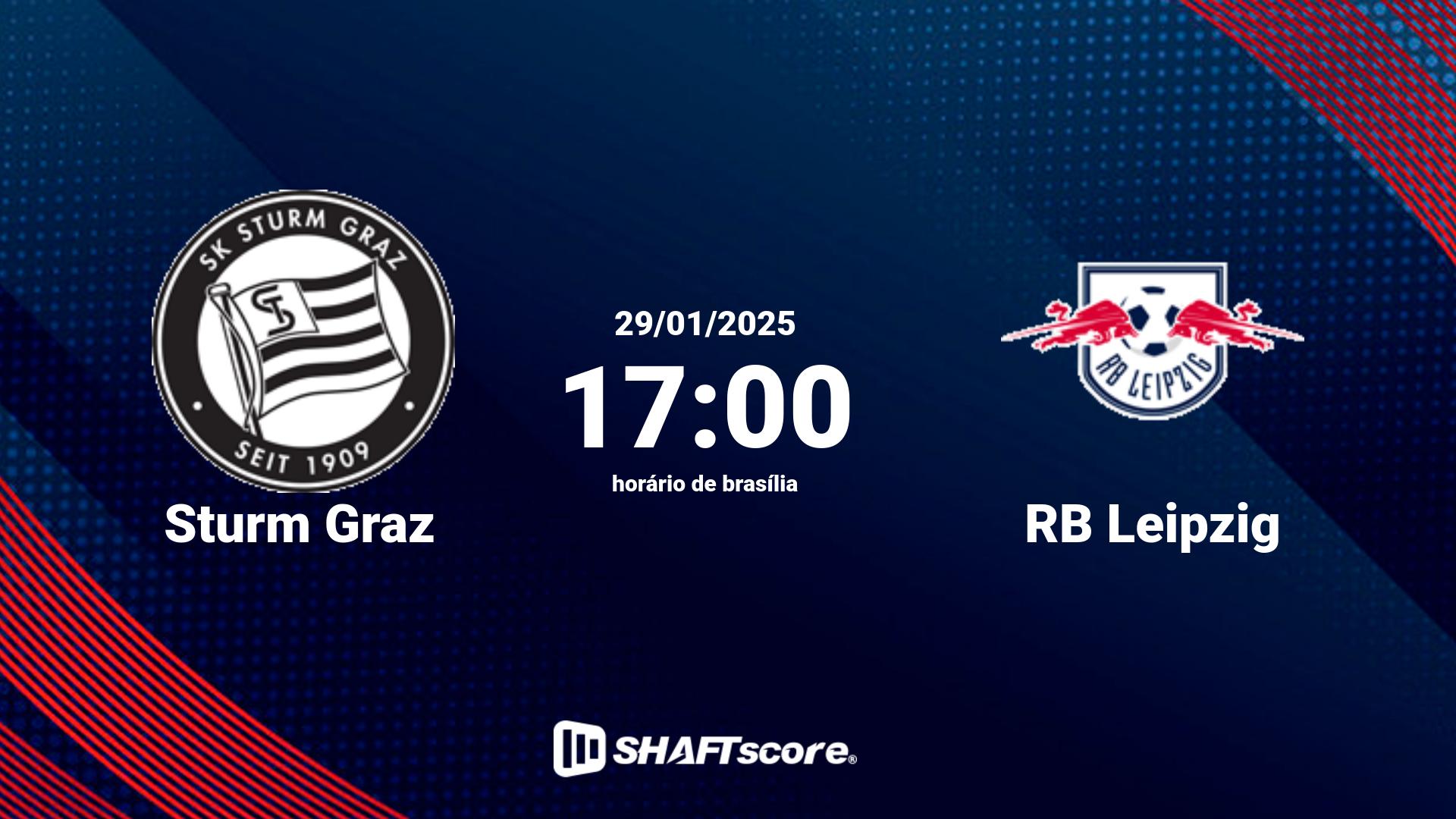 Estatísticas do jogo Sturm Graz vs RB Leipzig 29.01 17:00