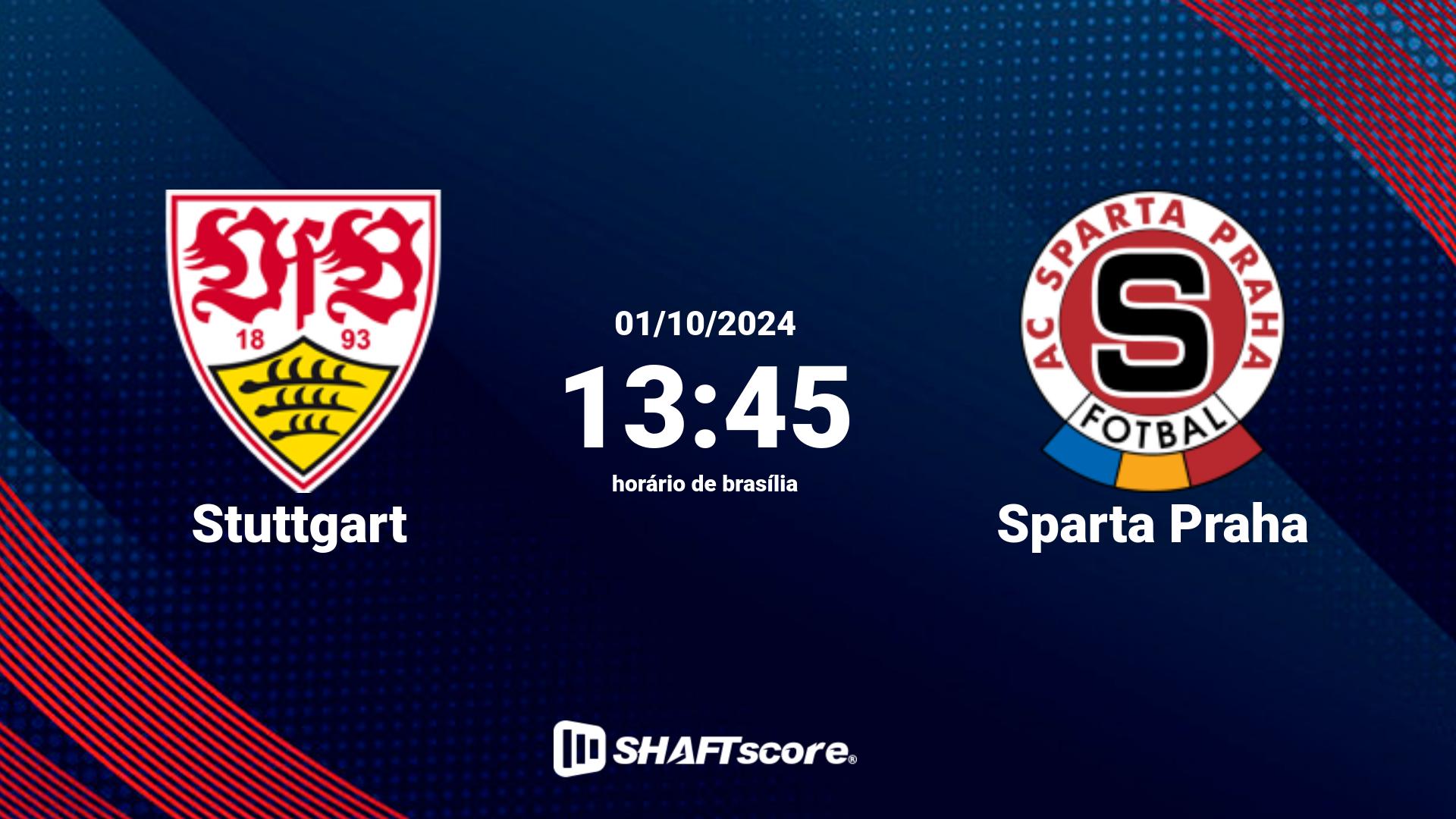 Estatísticas do jogo Stuttgart vs Sparta Praha 01.10 13:45