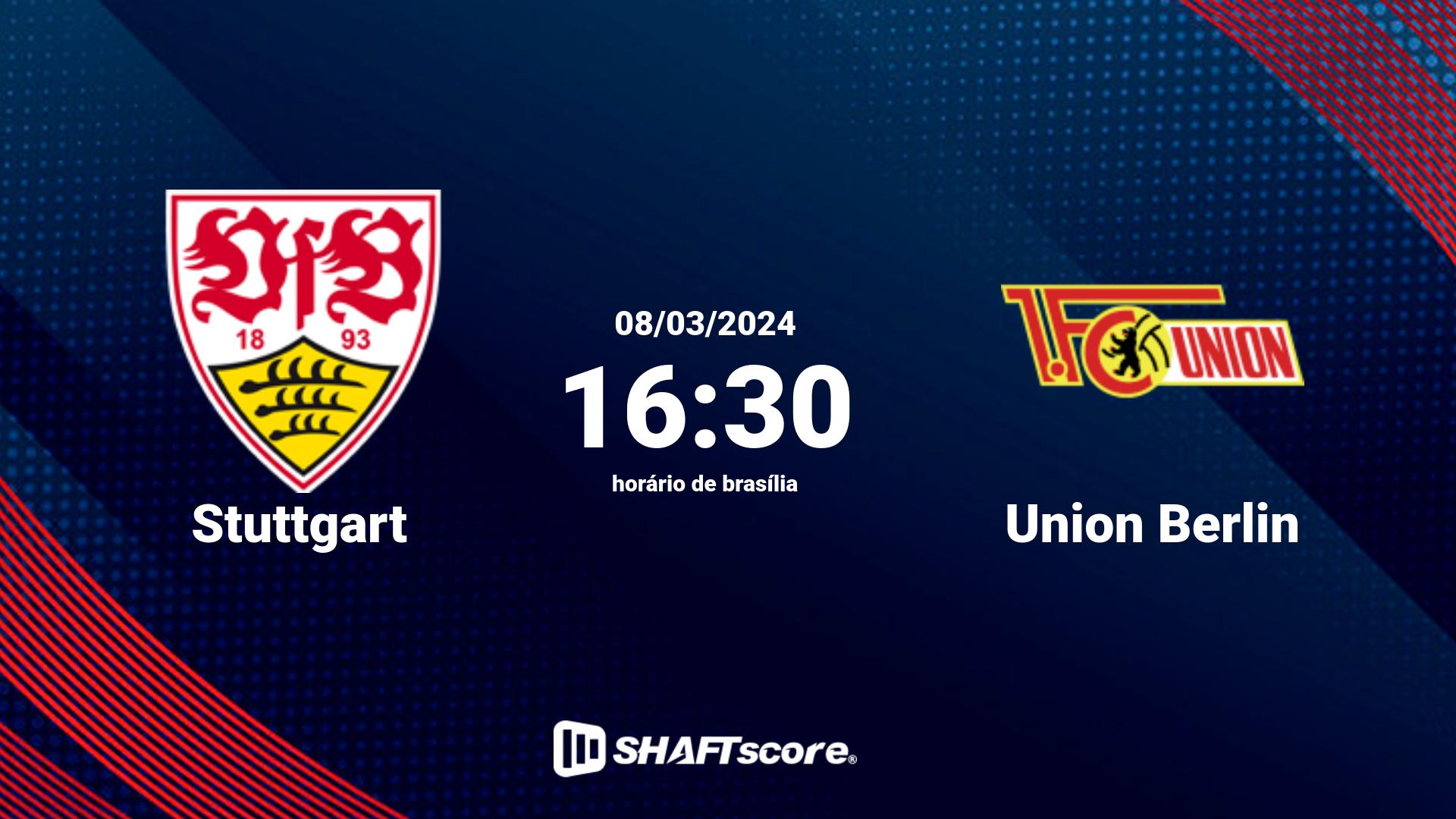 Estatísticas do jogo Stuttgart vs Union Berlin 08.03 16:30