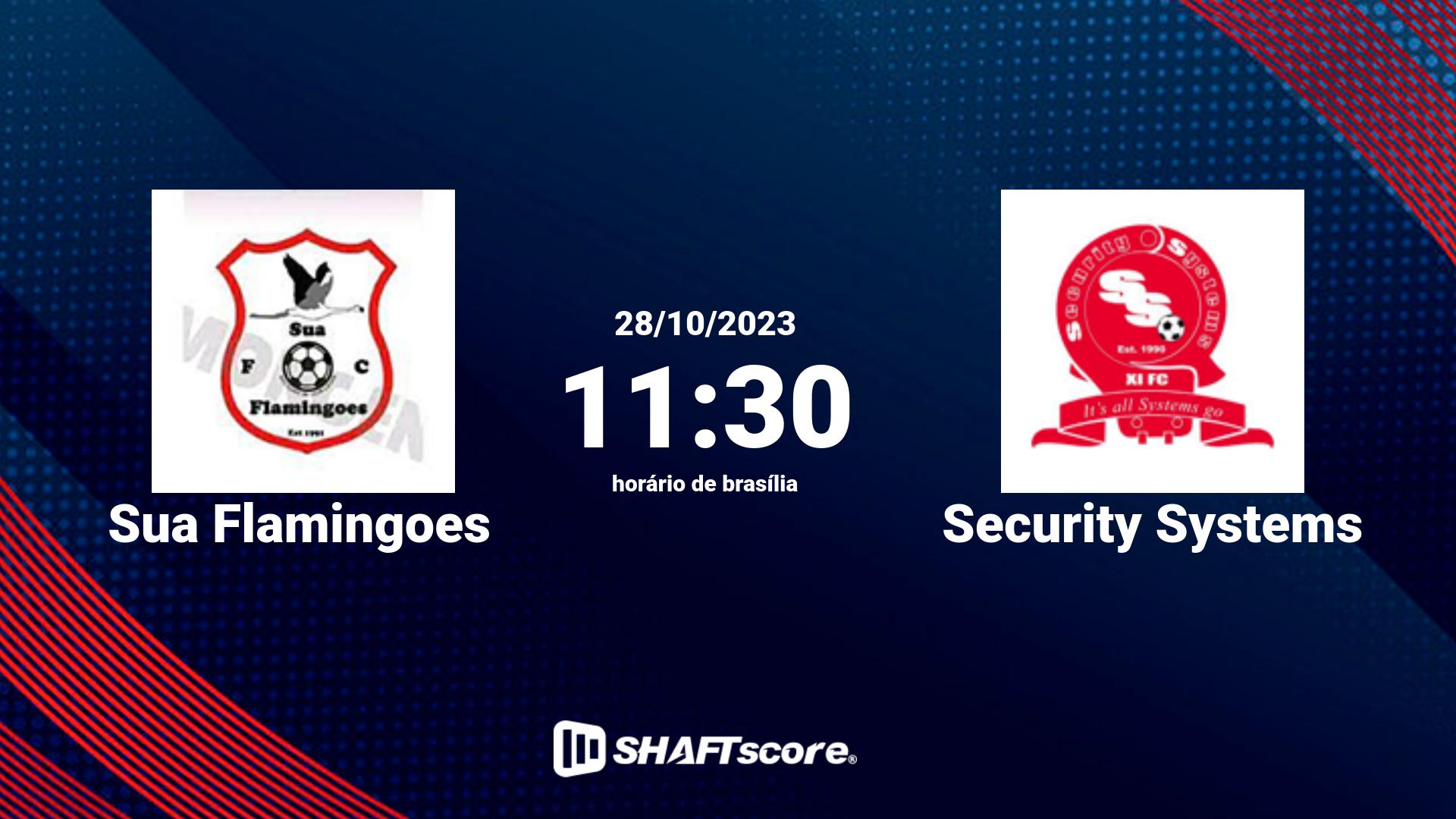 Estatísticas do jogo Sua Flamingoes vs Security Systems 28.10 11:30