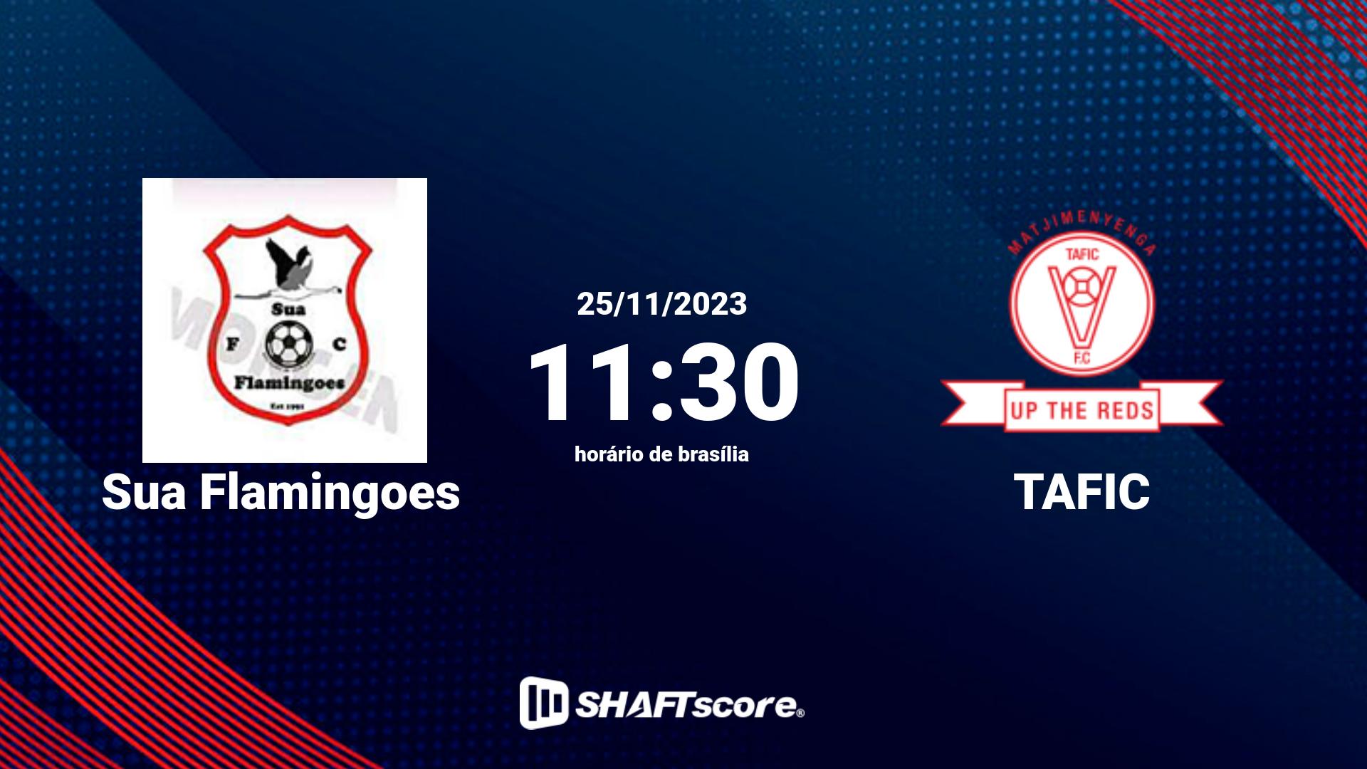 Estatísticas do jogo Sua Flamingoes vs TAFIC 25.11 11:30