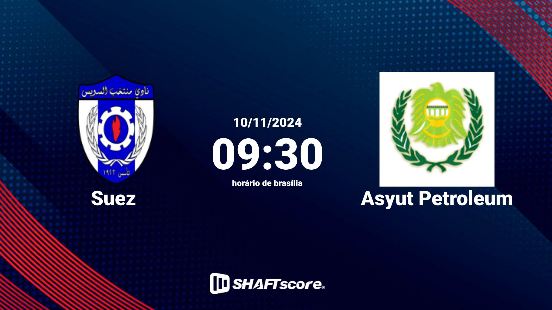 Estatísticas do jogo Suez vs Asyut Petroleum 10.11 09:30