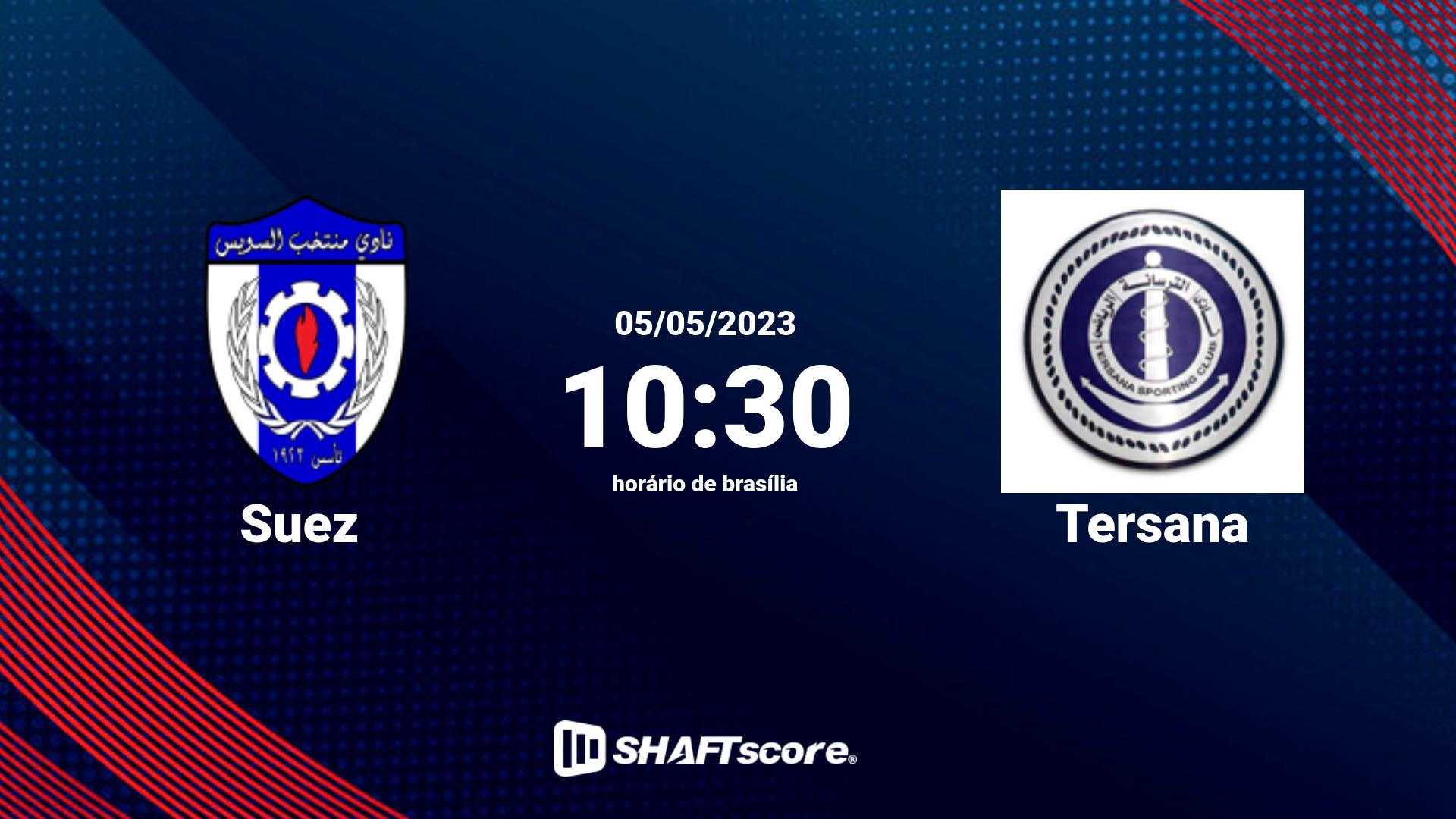 Estatísticas do jogo Suez vs Tersana 05.05 10:30