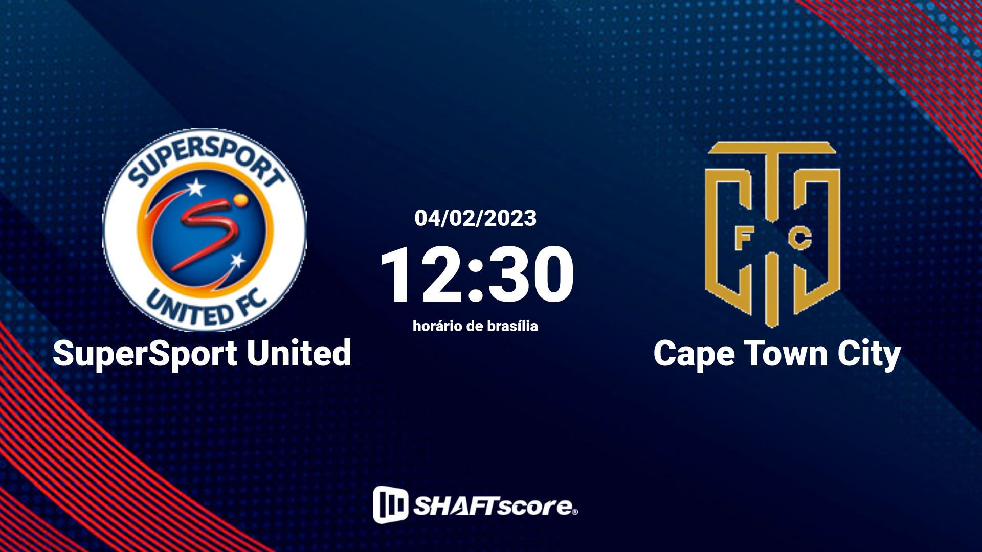 Estatísticas do jogo SuperSport United vs Cape Town City 04.02 12:30