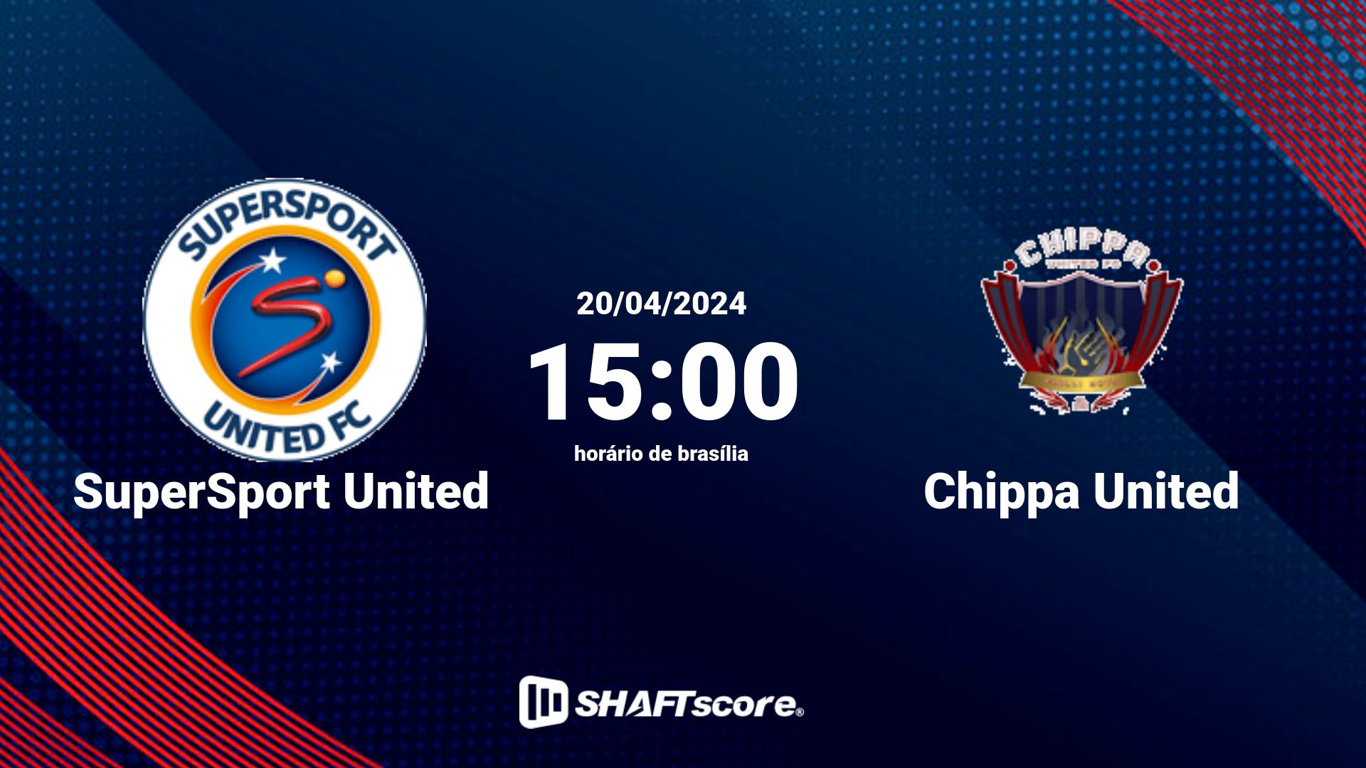 Estatísticas do jogo SuperSport United vs Chippa United 20.04 15:00