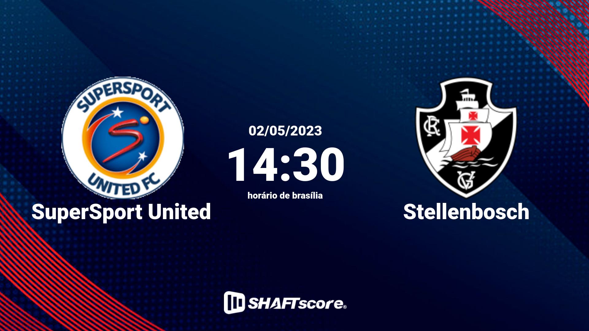 Estatísticas do jogo SuperSport United vs Stellenbosch 02.05 14:30