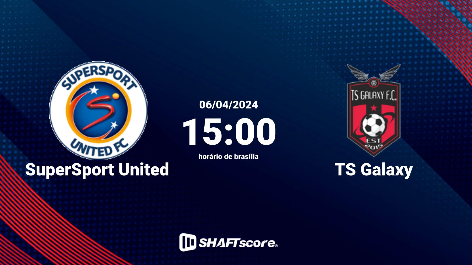 Estatísticas do jogo SuperSport United vs TS Galaxy 06.04 15:00