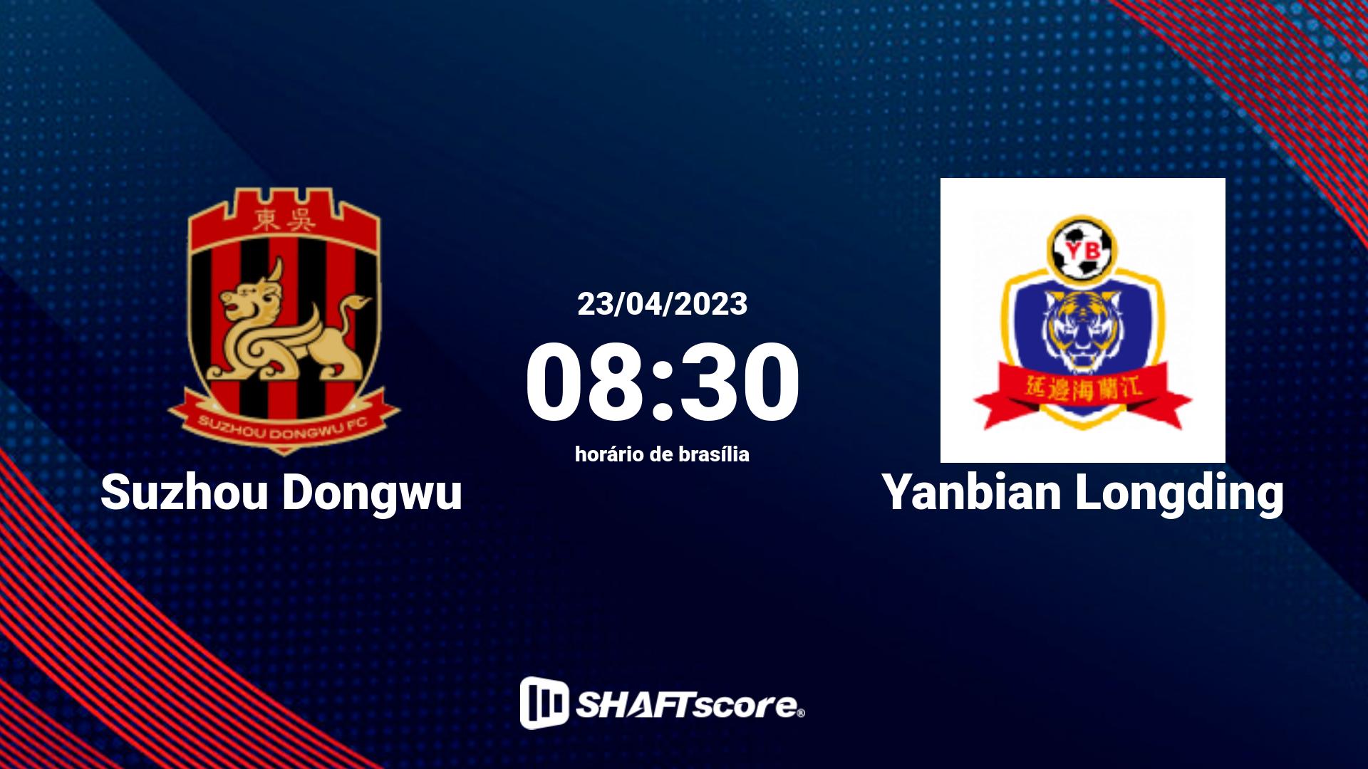 Estatísticas do jogo Suzhou Dongwu vs Yanbian Longding 23.04 08:30