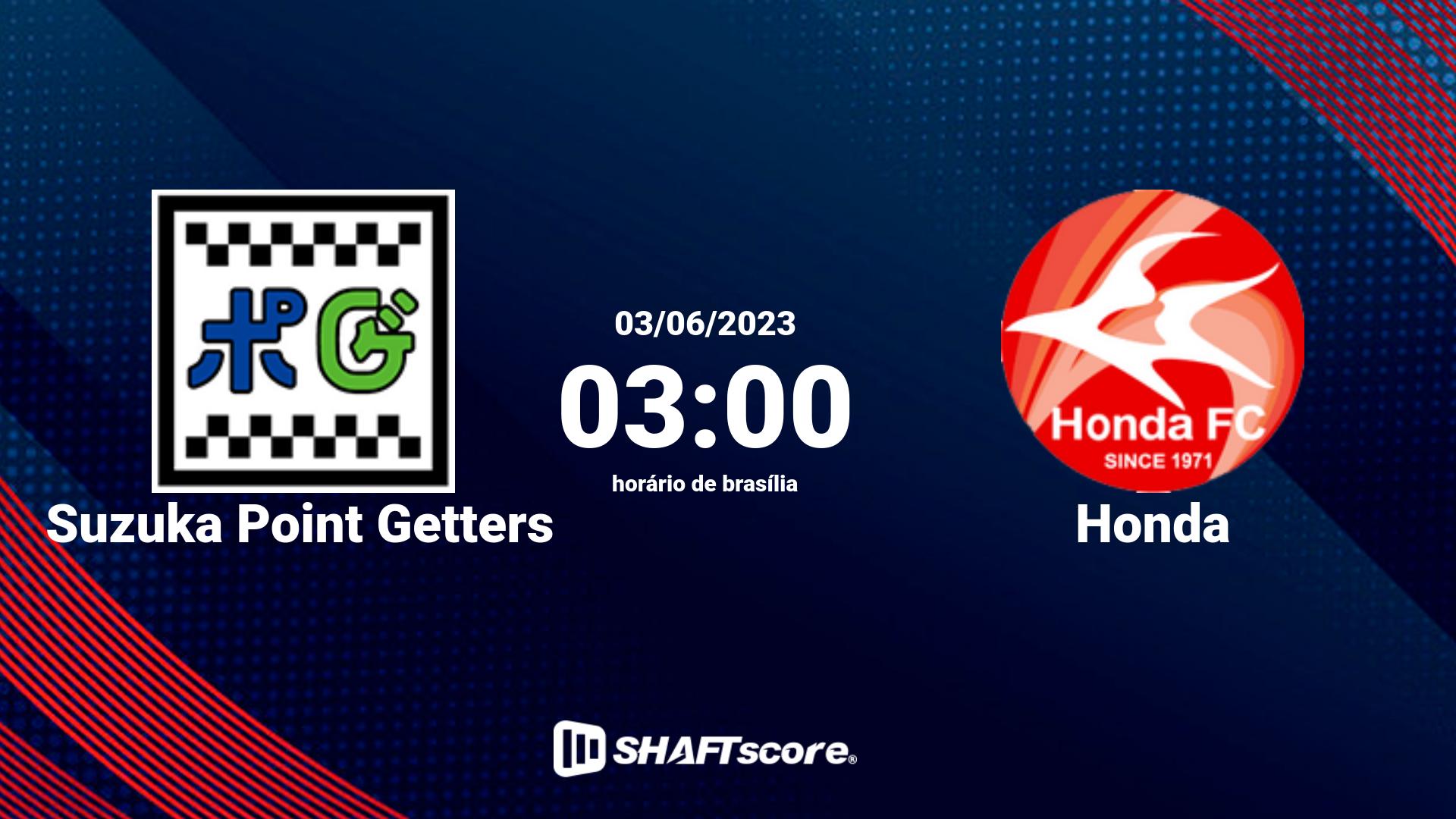 Estatísticas do jogo Suzuka Point Getters vs Honda 03.06 03:00