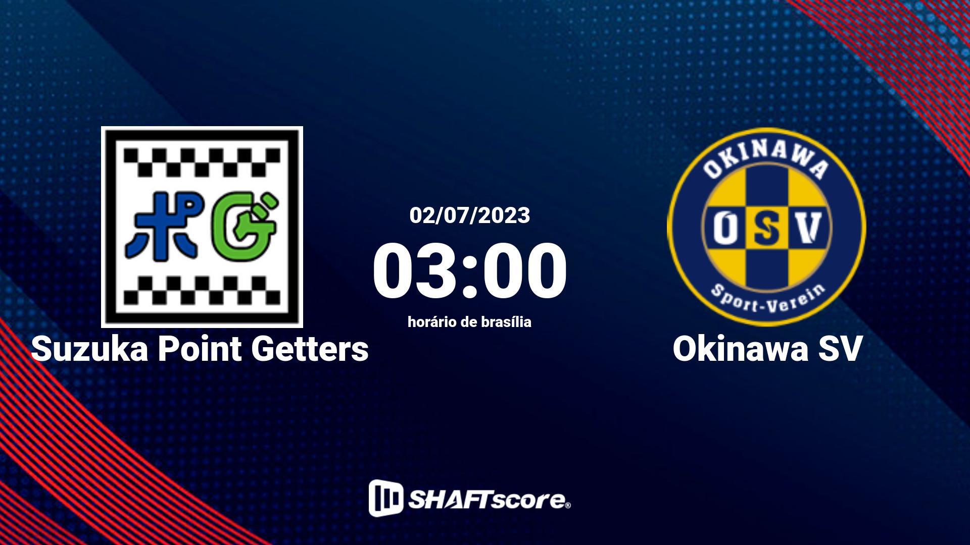 Estatísticas do jogo Suzuka Point Getters vs Okinawa SV 02.07 03:00