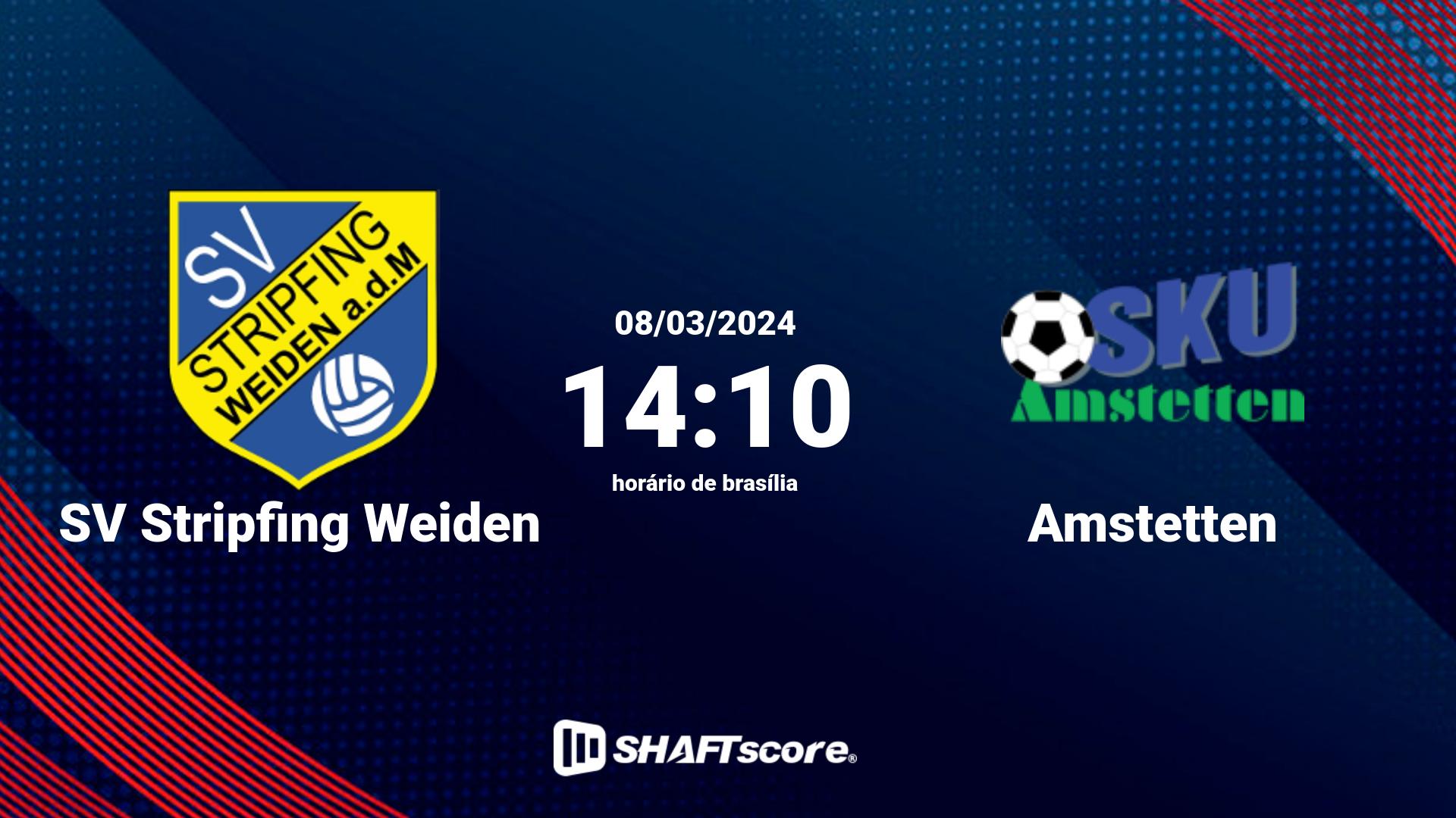 Estatísticas do jogo SV Stripfing Weiden vs Amstetten 08.03 14:10