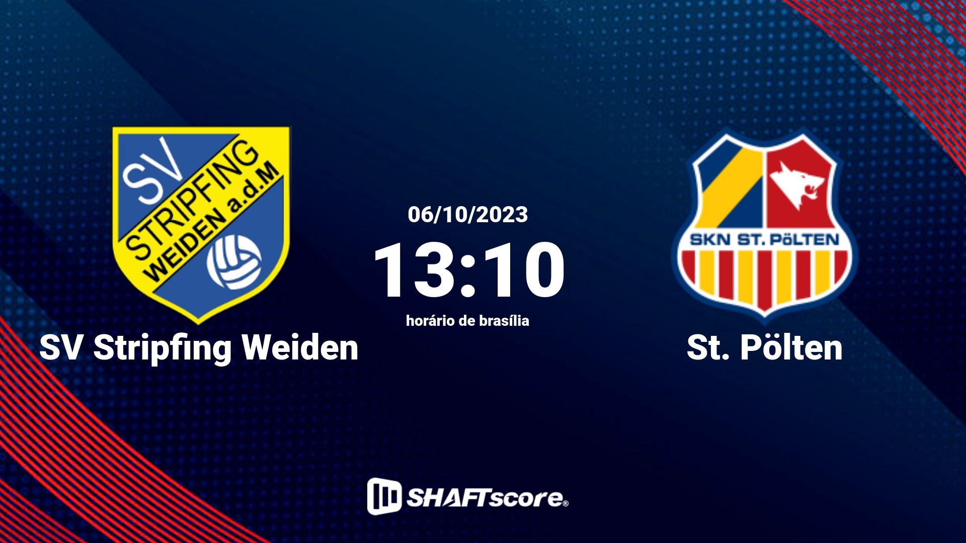 Estatísticas do jogo SV Stripfing Weiden vs St. Pölten 06.10 13:10