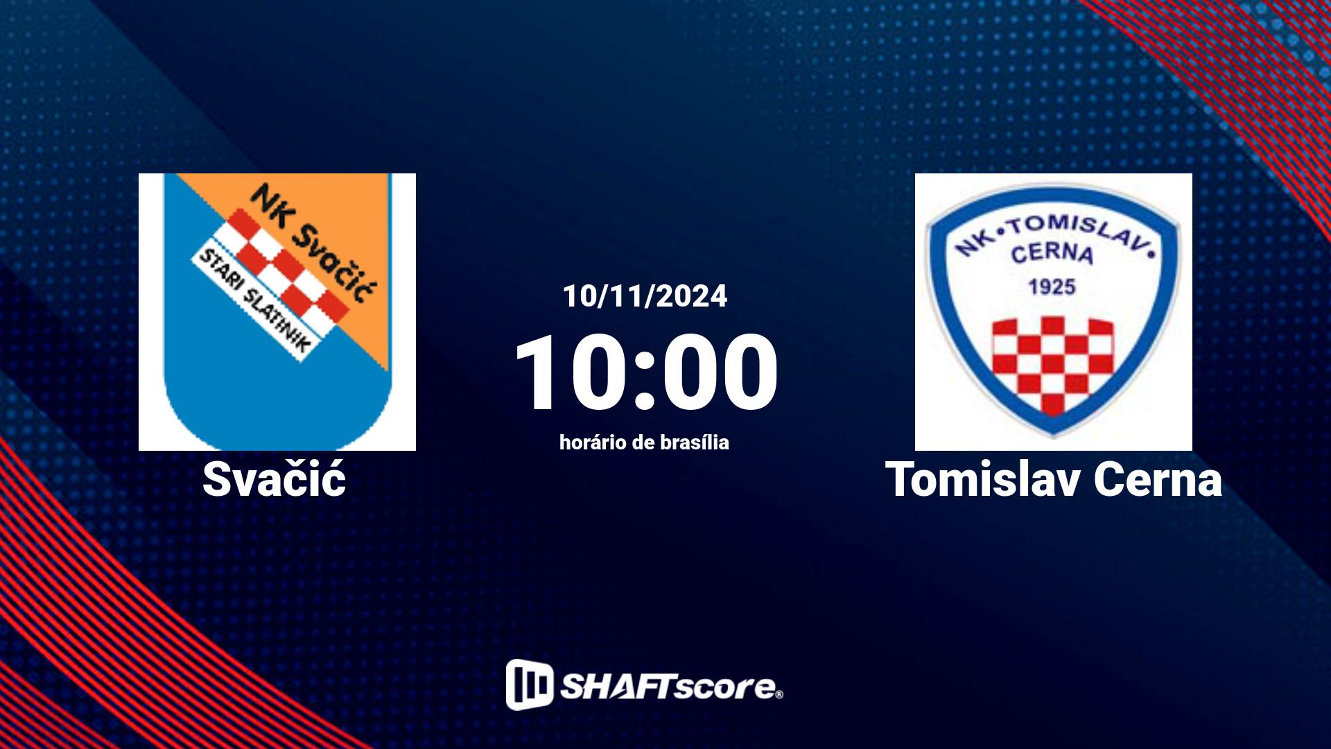 Estatísticas do jogo Svačić vs Tomislav Cerna 10.11 10:00