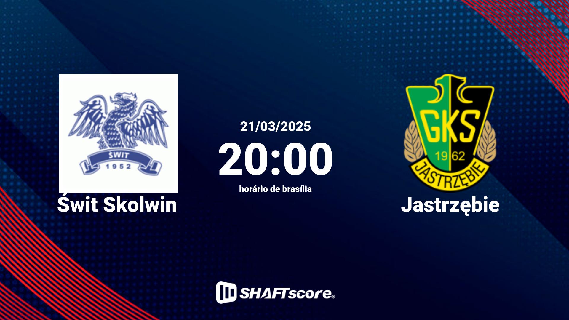 Estatísticas do jogo Świt Skolwin vs Jastrzębie 21.03 20:00