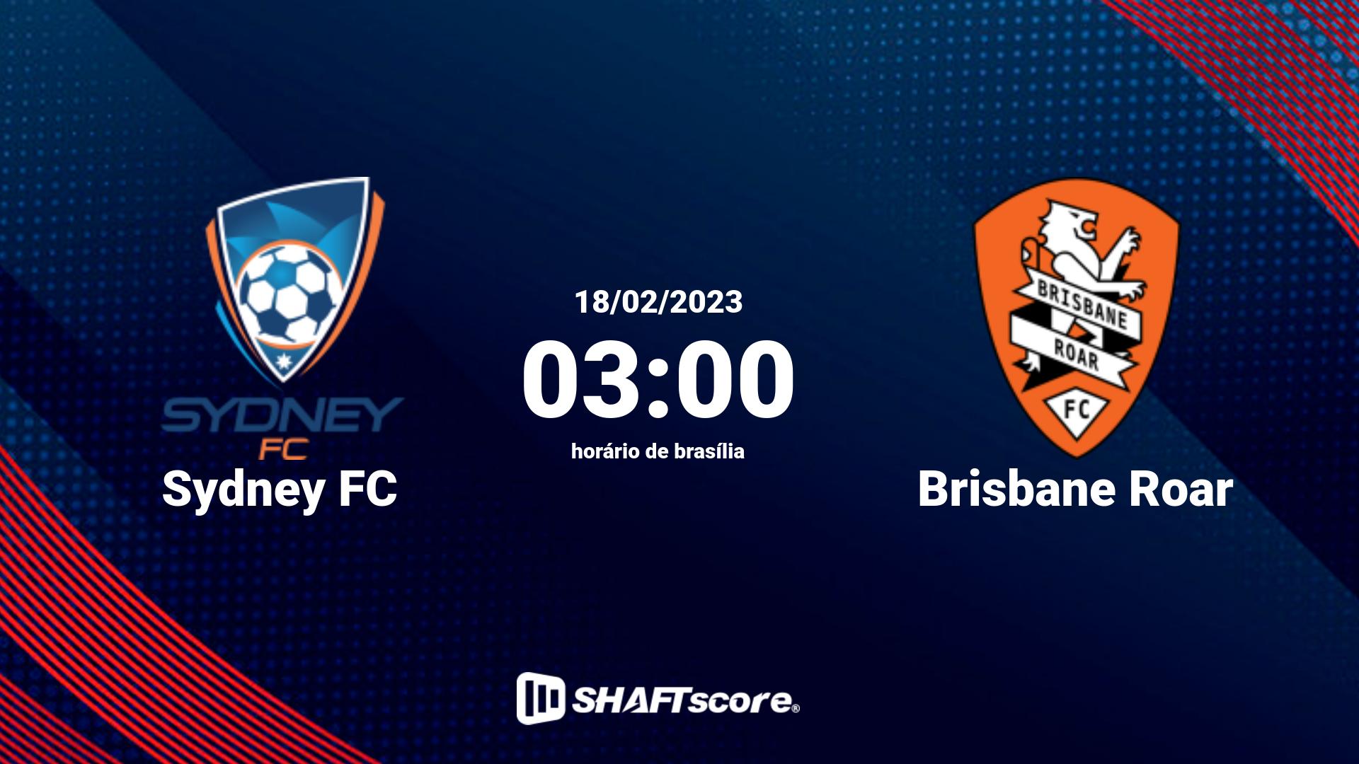 Estatísticas do jogo Sydney FC vs Brisbane Roar 18.02 03:00