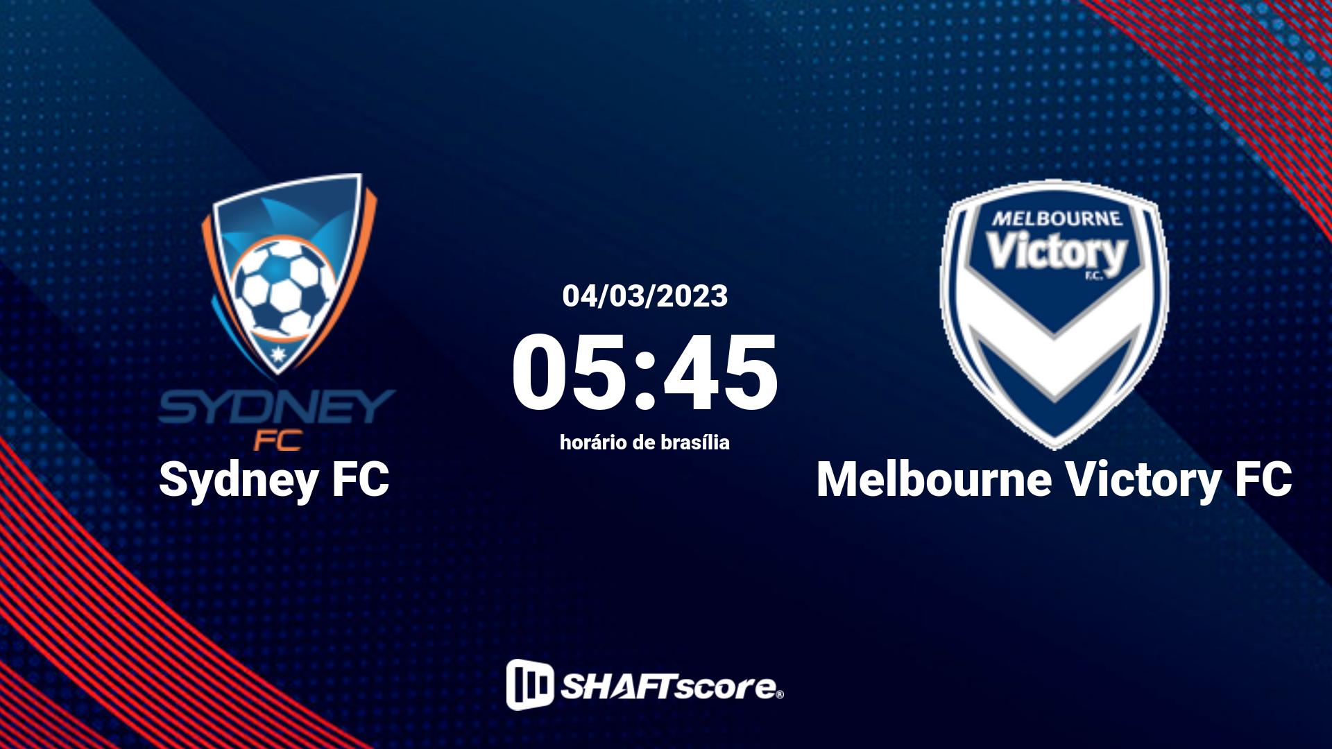 Estatísticas do jogo Sydney FC vs Melbourne Victory FC 04.03 05:45