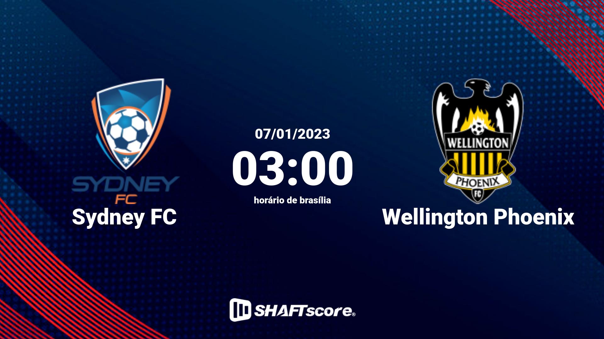 Estatísticas do jogo Sydney FC vs Wellington Phoenix 07.01 03:00