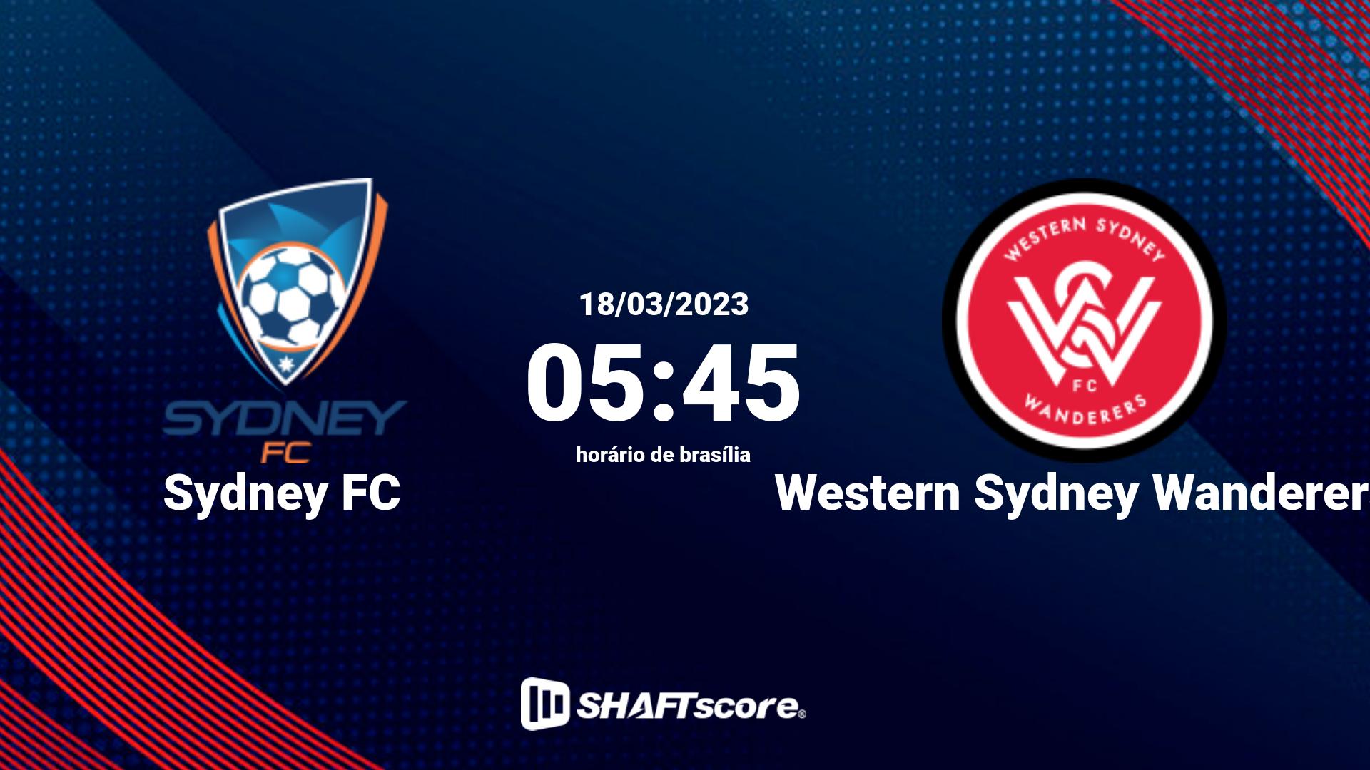 Estatísticas do jogo Sydney FC vs Western Sydney Wanderers 18.03 05:45