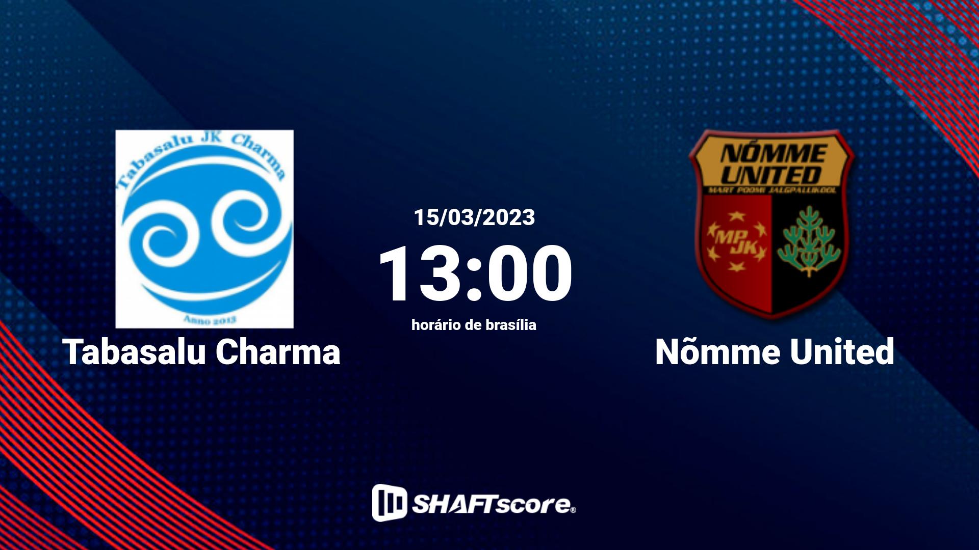 Estatísticas do jogo Tabasalu Charma vs Nõmme United 15.03 13:00