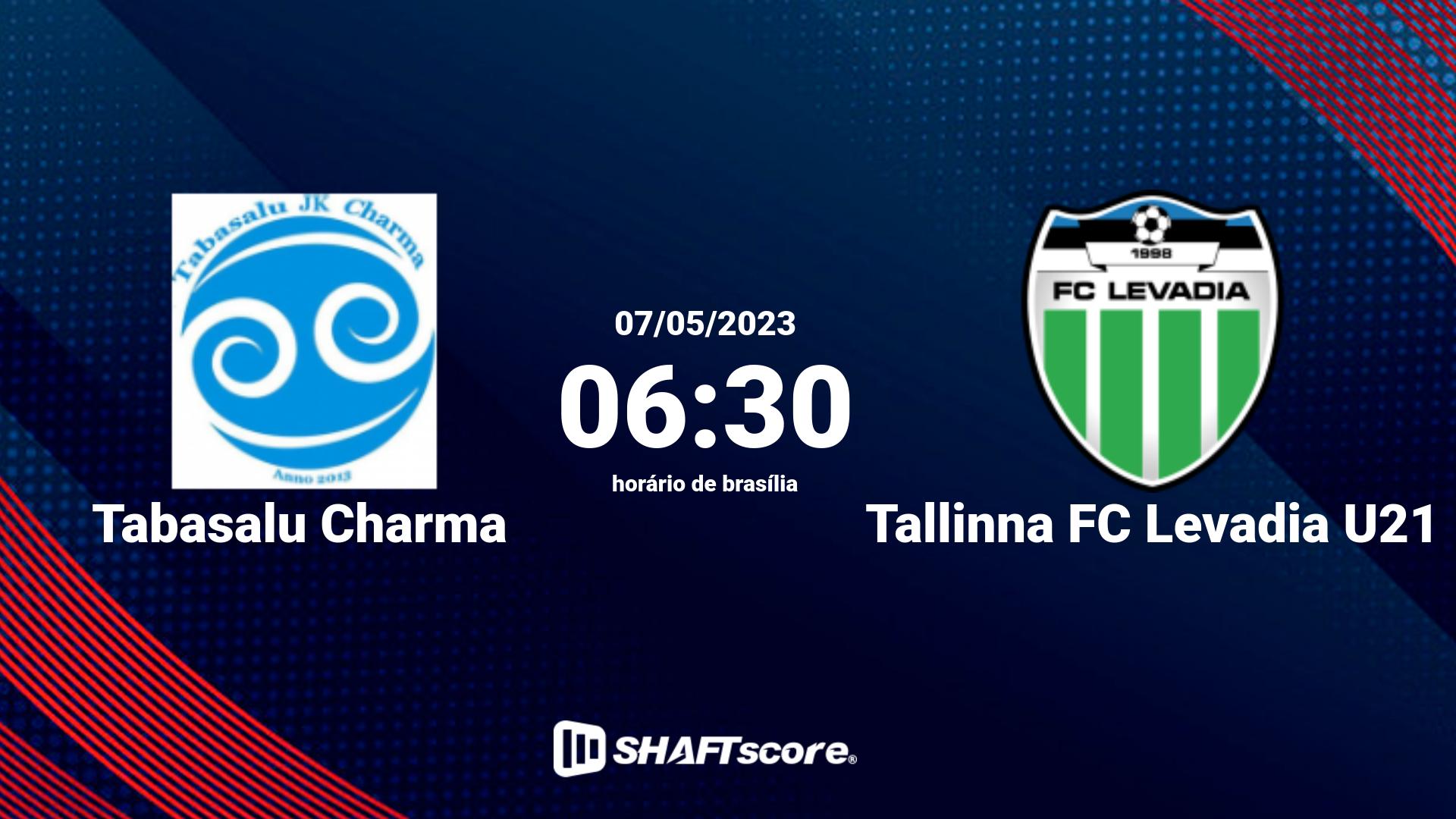 Estatísticas do jogo Tabasalu Charma vs Tallinna FC Levadia U21 07.05 06:30