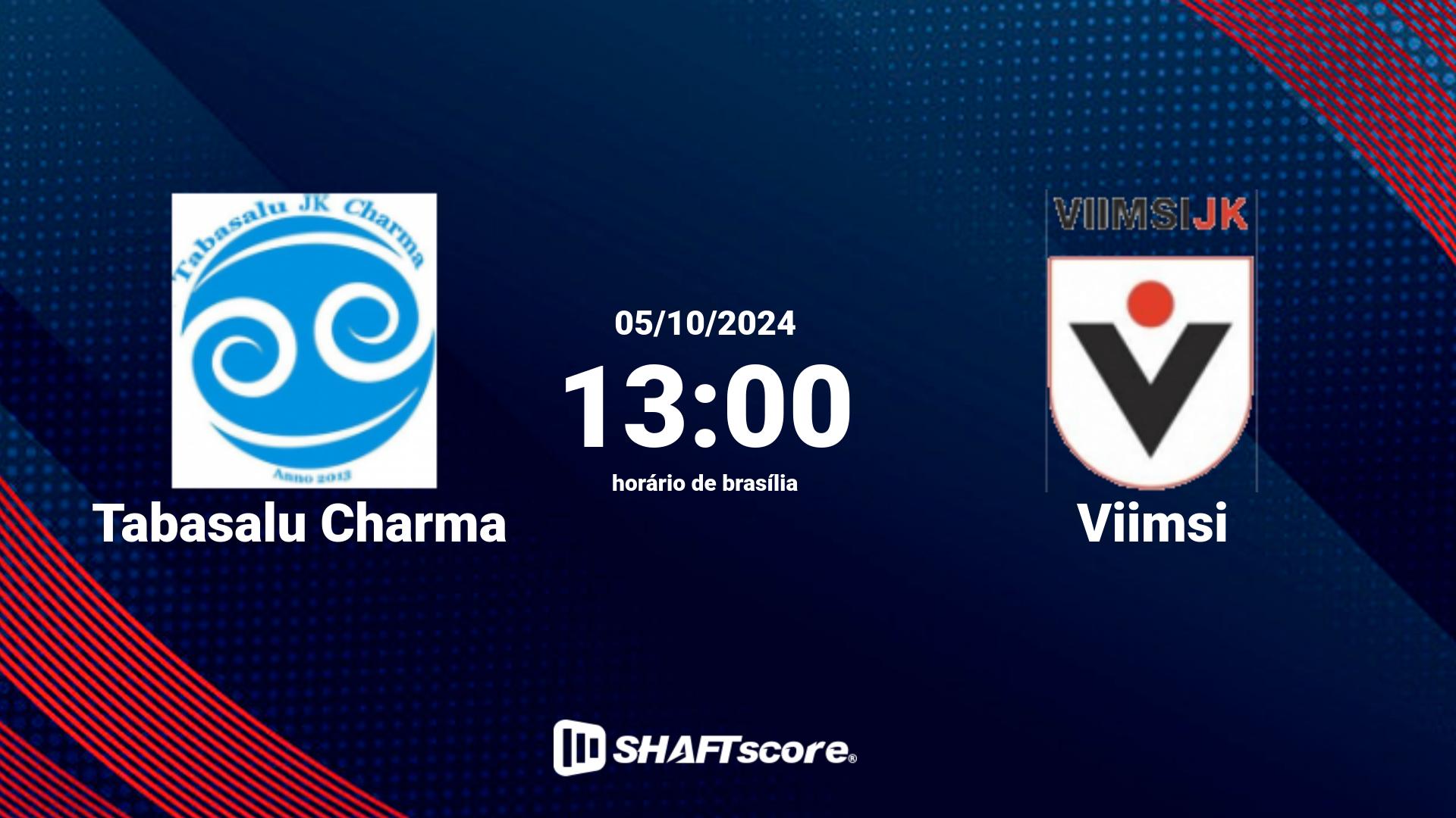 Estatísticas do jogo Tabasalu Charma vs Viimsi 05.10 13:00