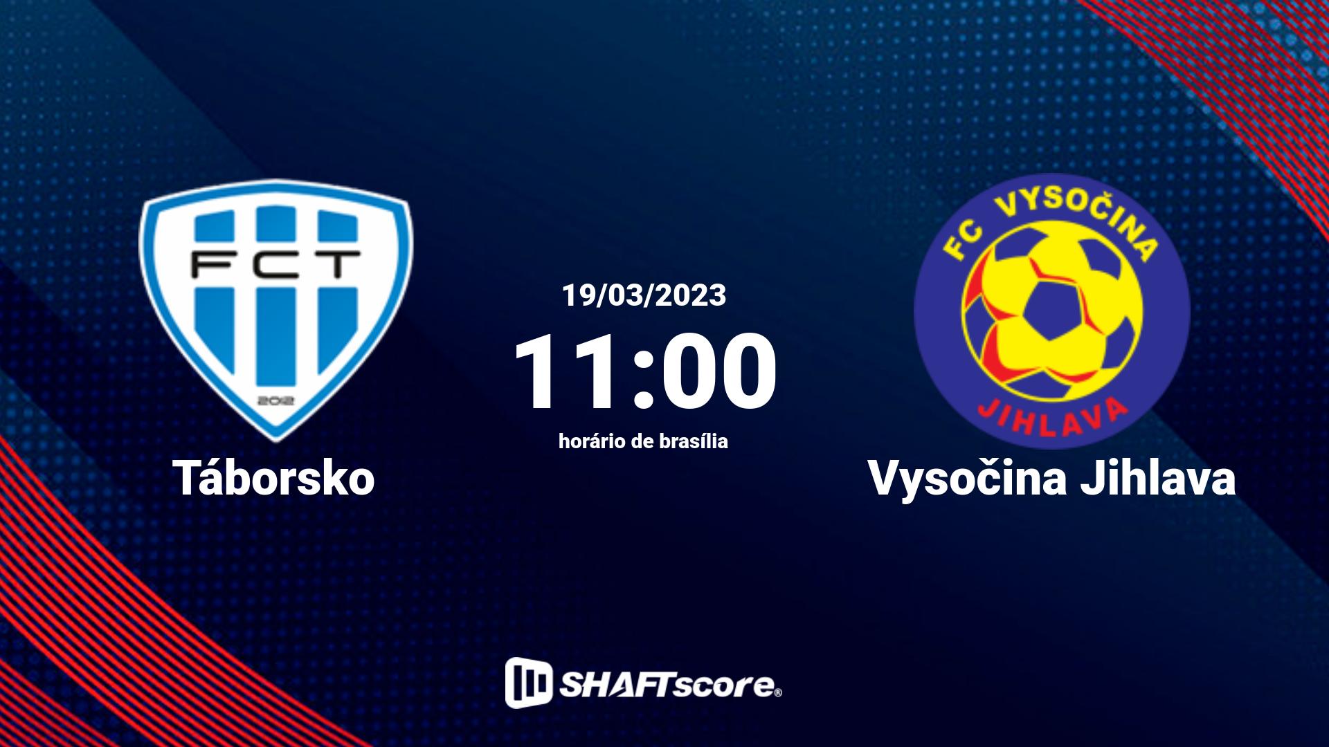 Estatísticas do jogo Táborsko vs Vysočina Jihlava 19.03 11:00