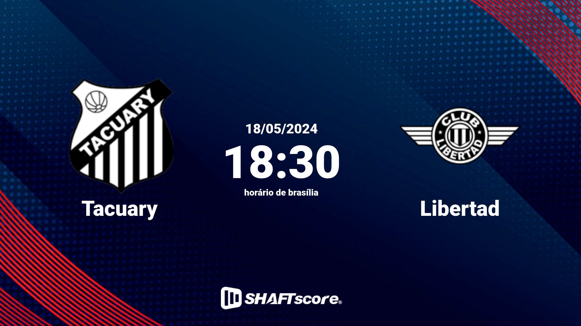 Estatísticas do jogo Tacuary vs Libertad 18.05 18:30