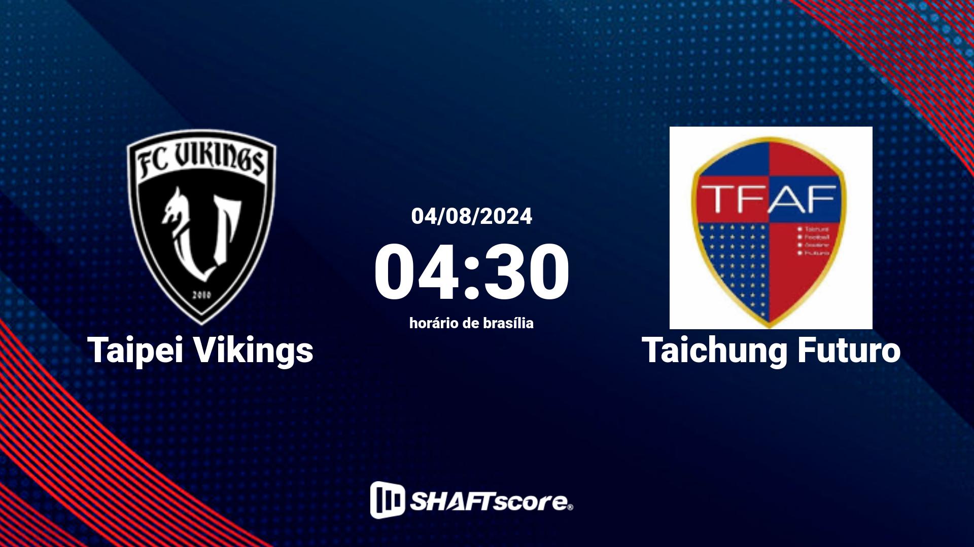 Estatísticas do jogo Taipei Vikings vs Taichung Futuro 04.08 04:30
