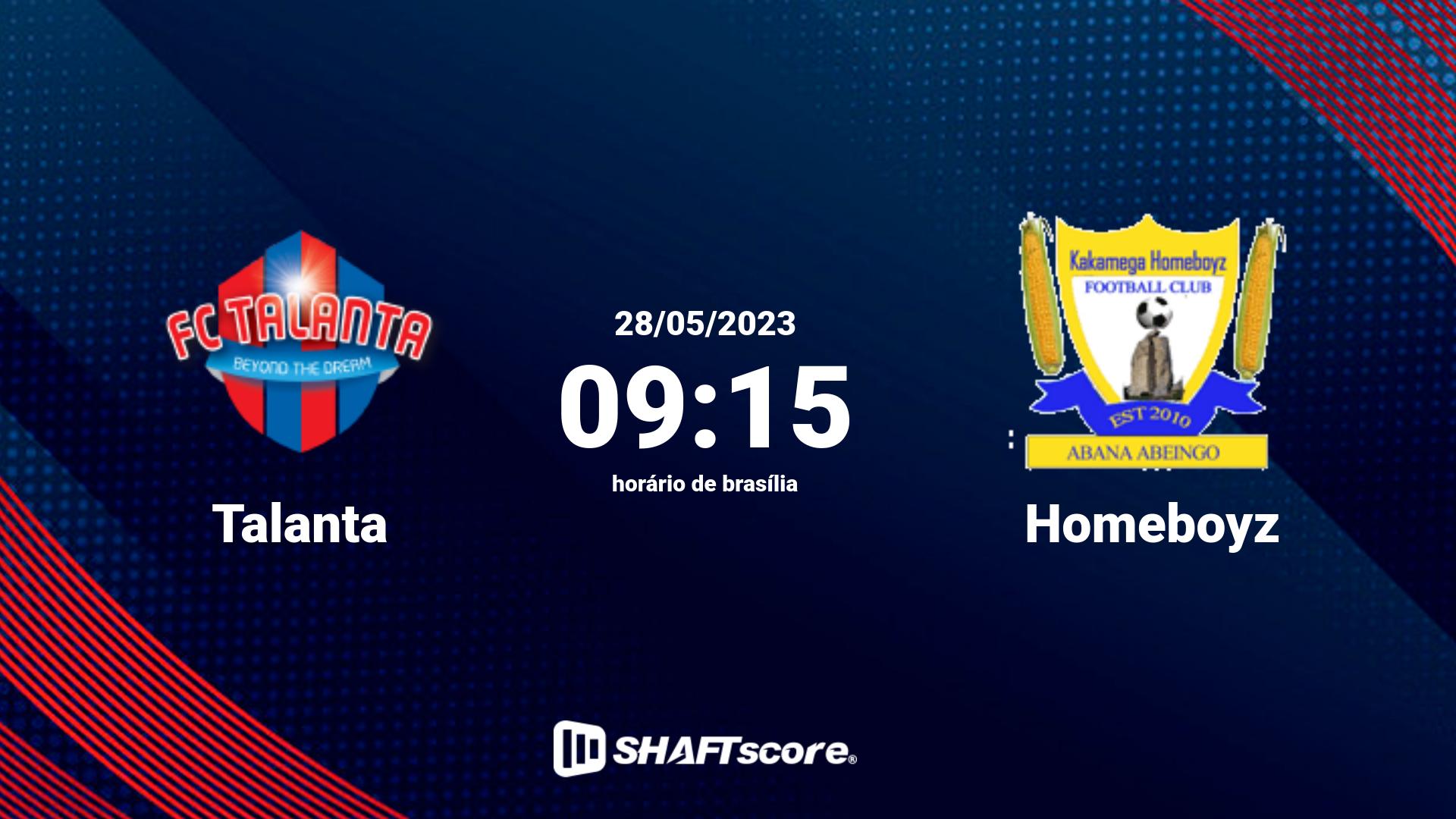 Estatísticas do jogo Talanta vs Homeboyz 28.05 09:15