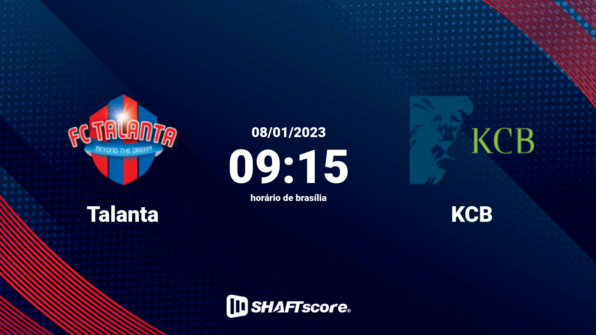 Estatísticas do jogo Talanta vs KCB 08.01 09:15