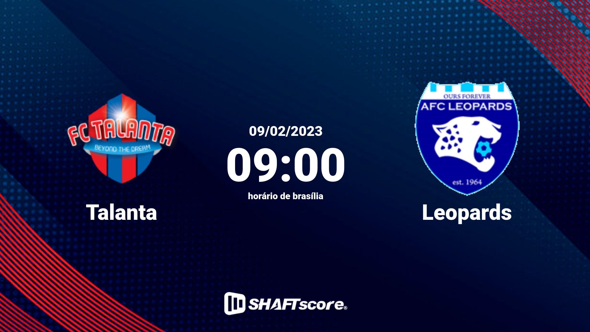 Estatísticas do jogo Talanta vs Leopards 09.02 09:00