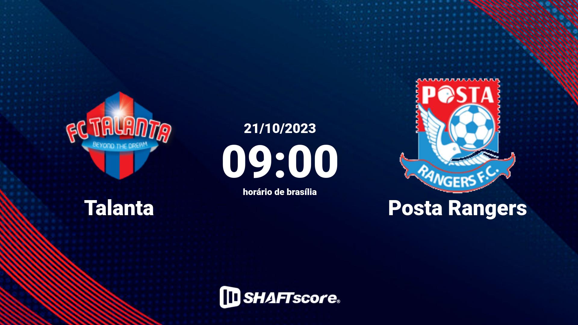 Estatísticas do jogo Talanta vs Posta Rangers 21.10 09:00