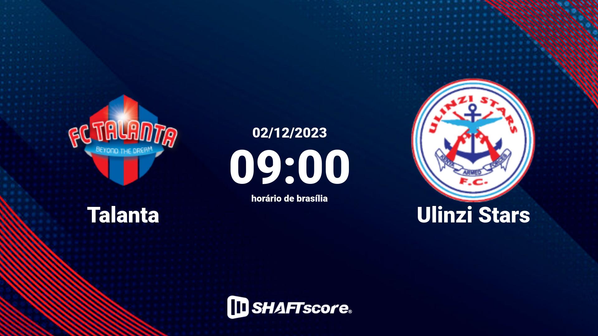 Estatísticas do jogo Talanta vs Ulinzi Stars 02.12 09:00