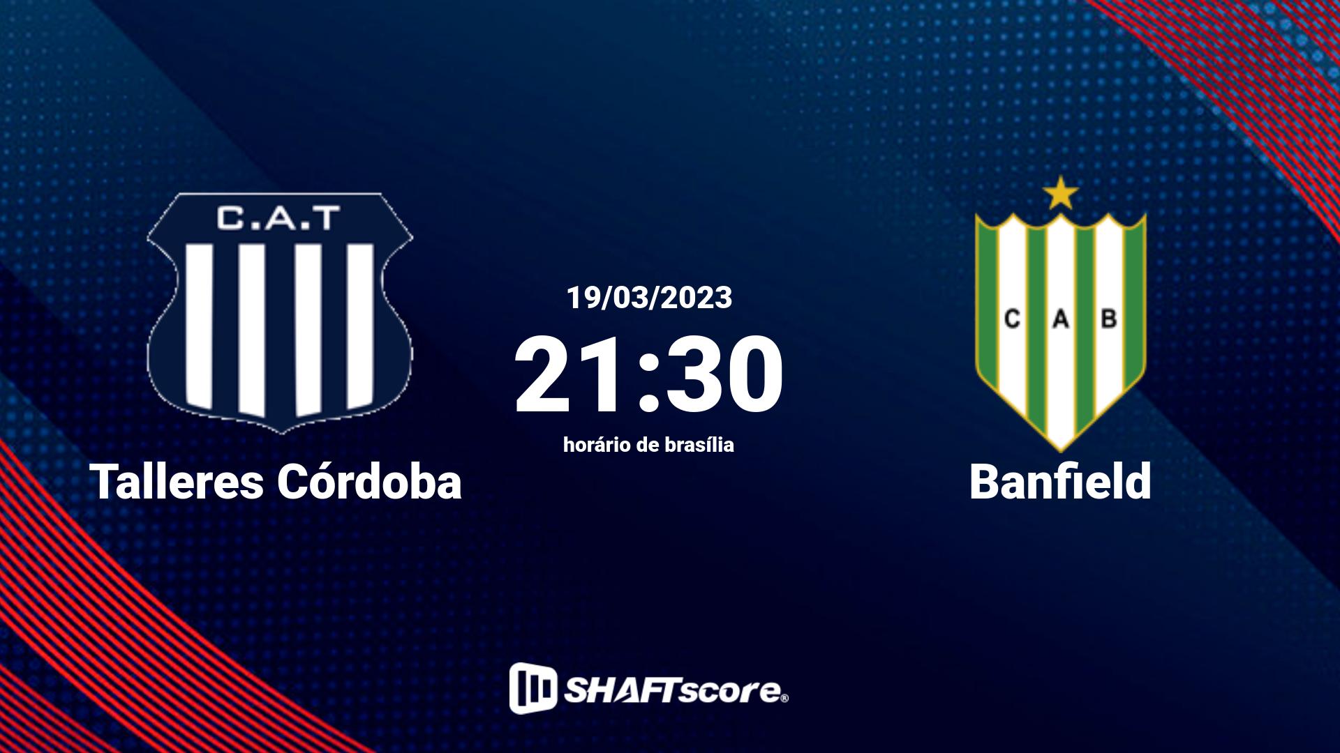 Estatísticas do jogo Talleres Córdoba vs Banfield 19.03 21:30