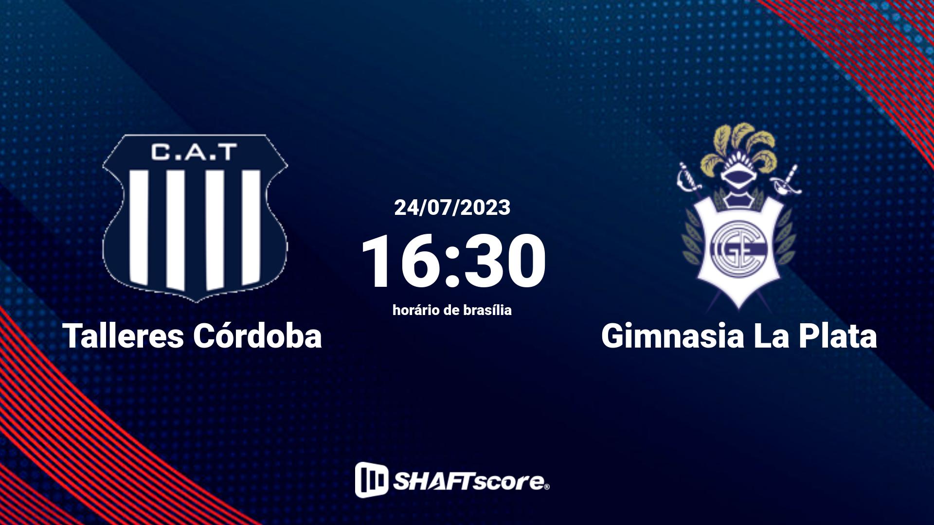 Estatísticas do jogo Talleres Córdoba vs Gimnasia La Plata 24.07 16:30