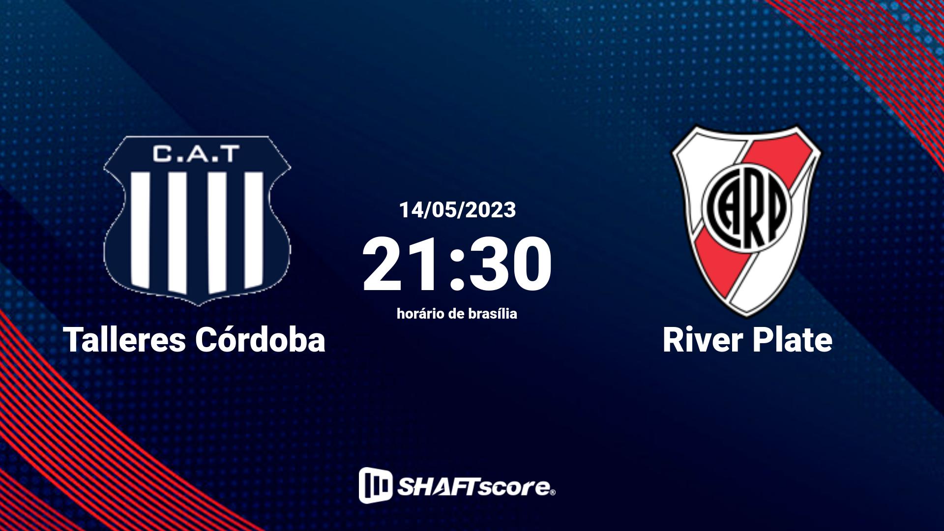 Estatísticas do jogo Talleres Córdoba vs River Plate 14.05 21:30