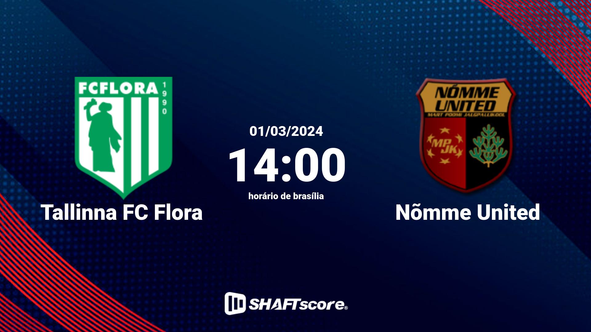 Estatísticas do jogo Tallinna FC Flora vs Nõmme United 01.03 14:00