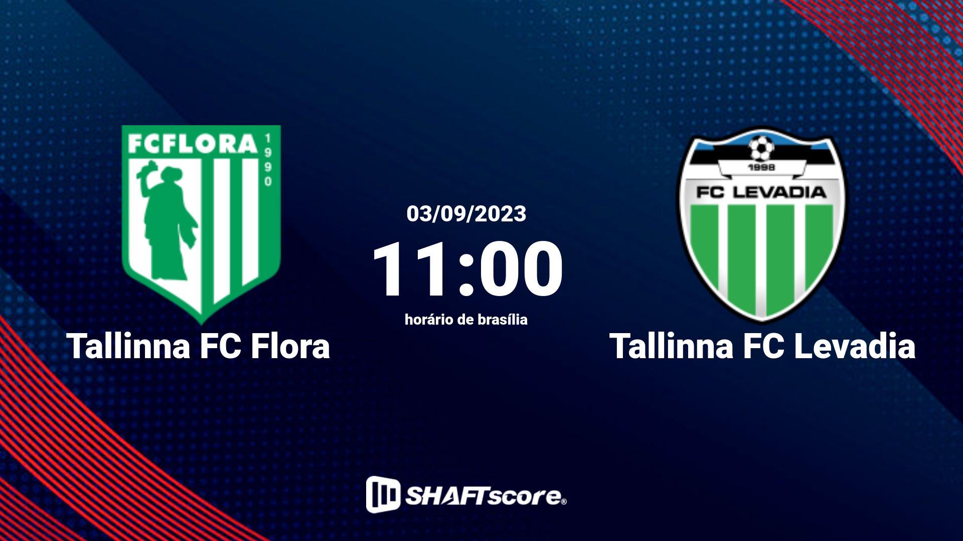 Estatísticas do jogo Tallinna FC Flora vs Tallinna FC Levadia 03.09 11:00