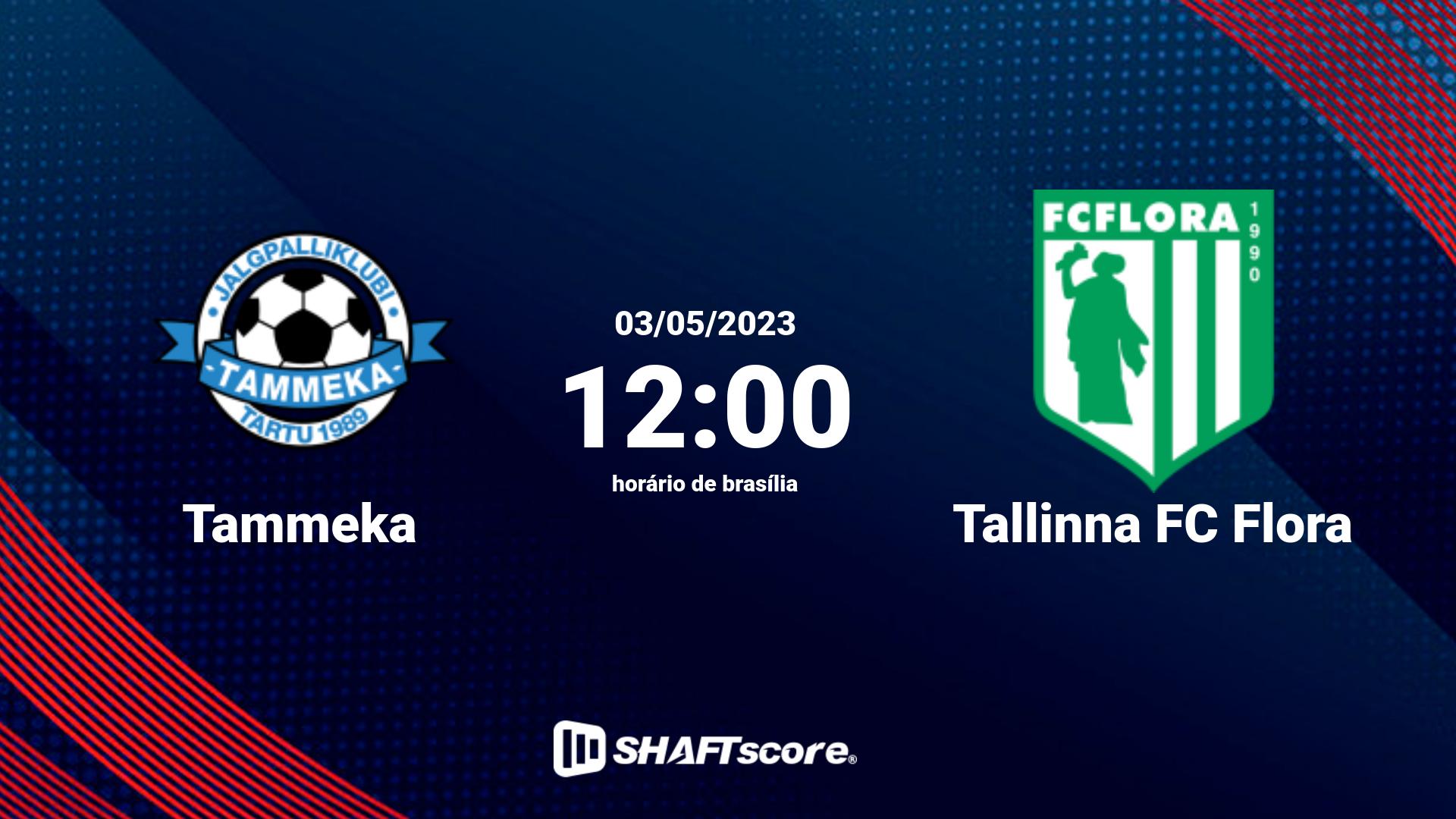 Estatísticas do jogo Tammeka vs Tallinna FC Flora 03.05 12:00